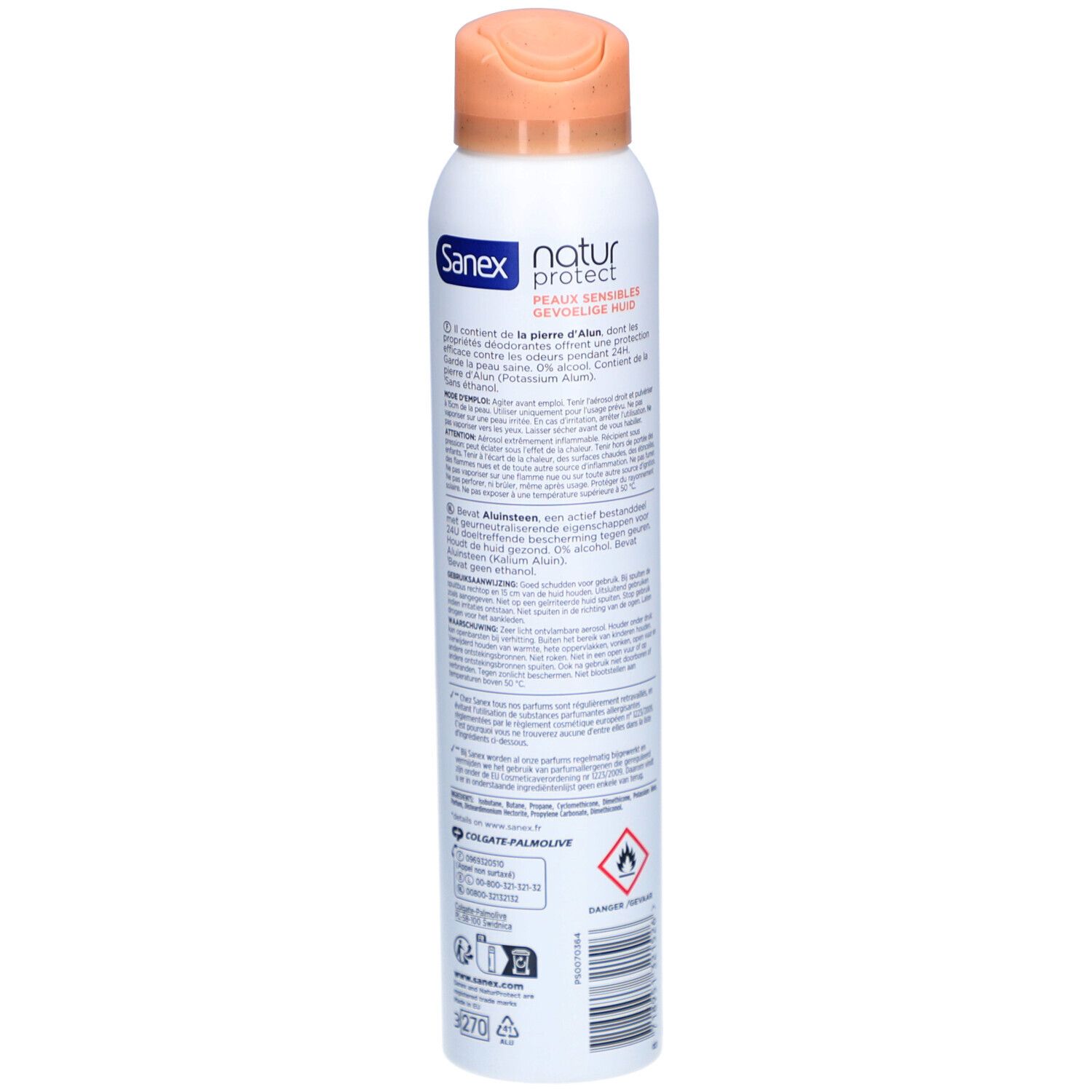Sanex Natur Protect | Deodorant mit Alaunstein | Empfindliche Haut 24H