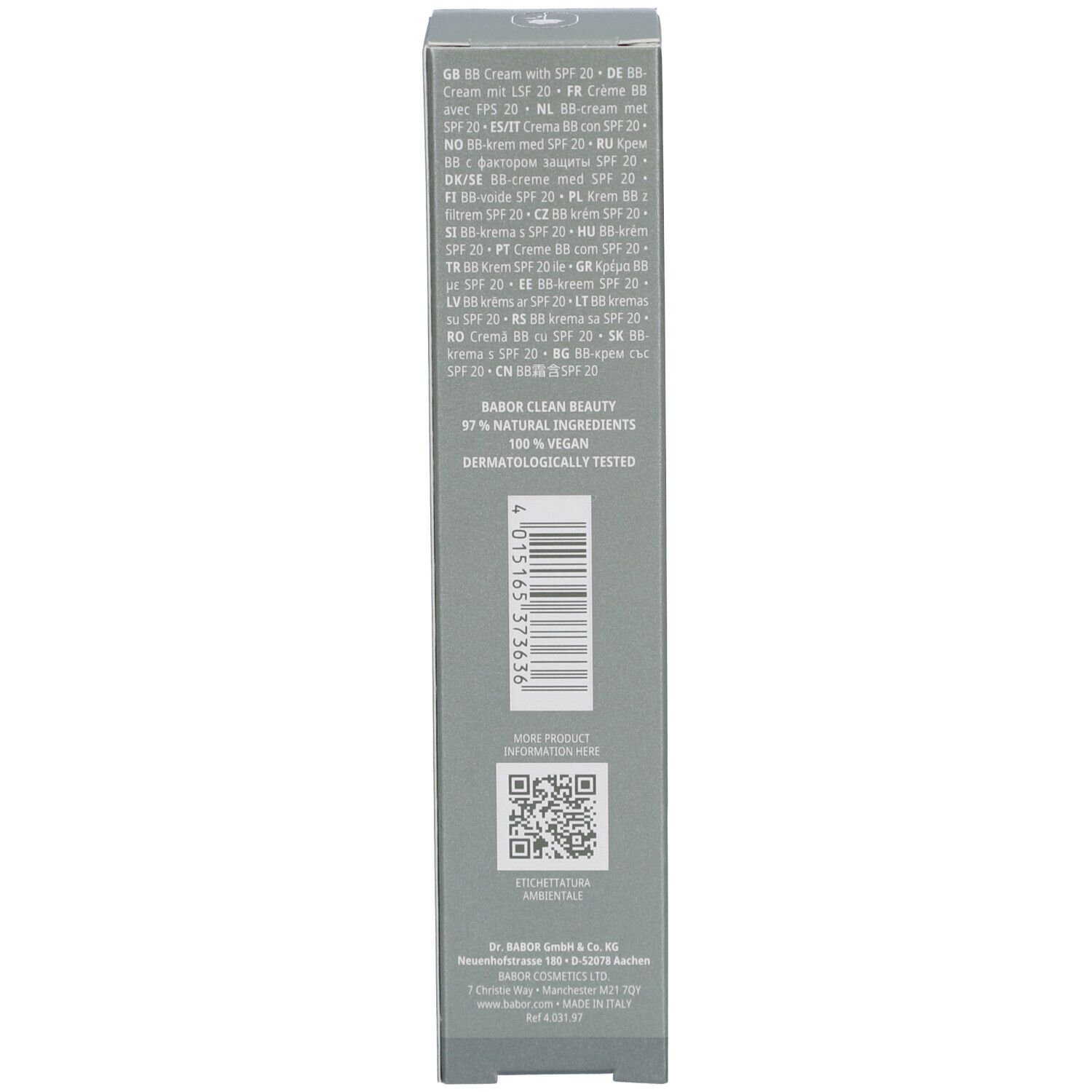 Doctor Babor Microbiomic BB Cream SPF20 - 01 Light