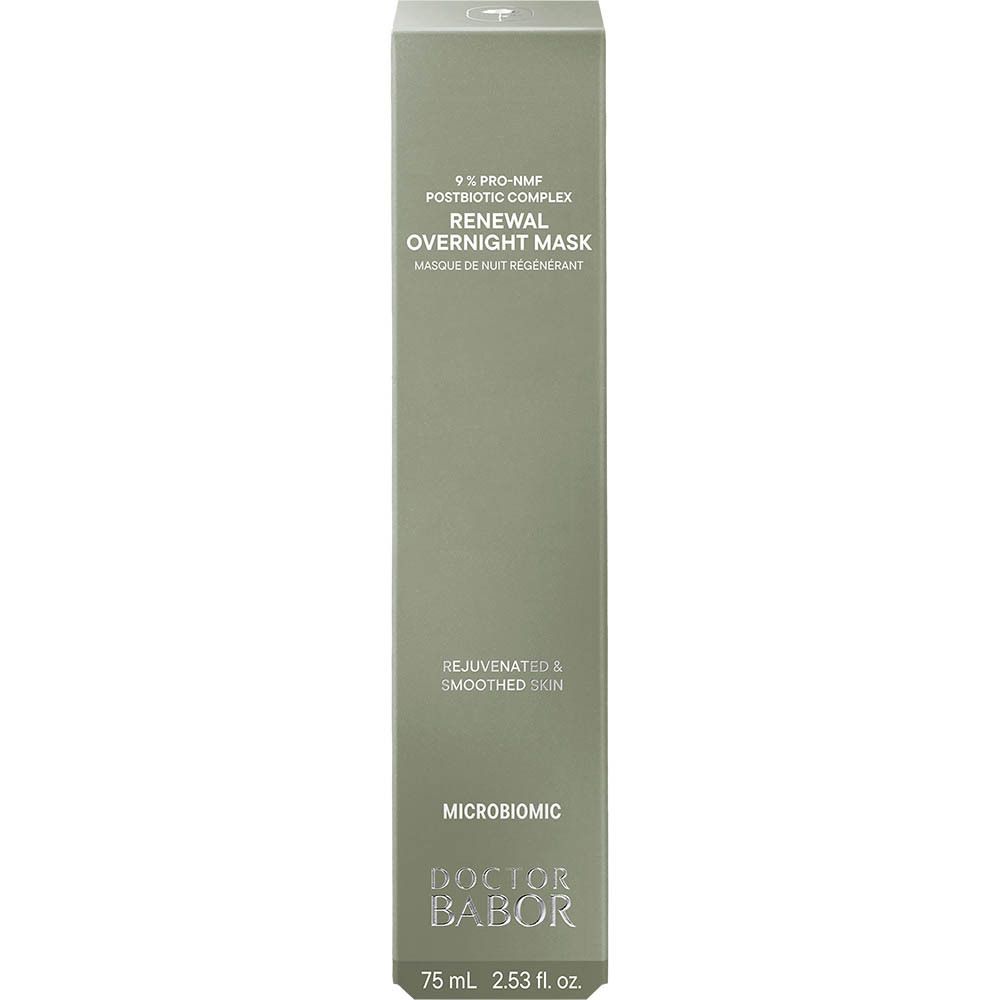 Schachtel. Aufschrift: Renewal Overnight Mask. Marke: Doctor Babor. Volumen: 75 ml.