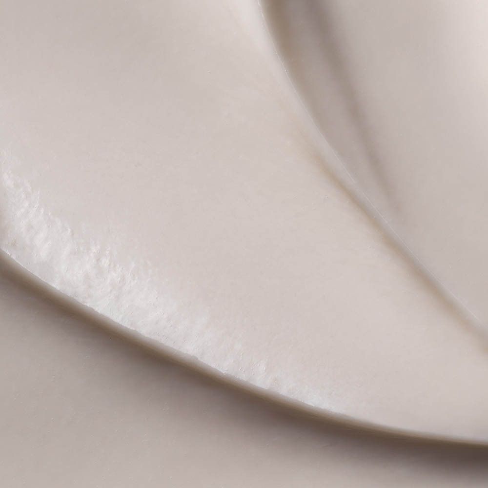 Nahaufnahme einer Creme. Cremefarbene Textur.