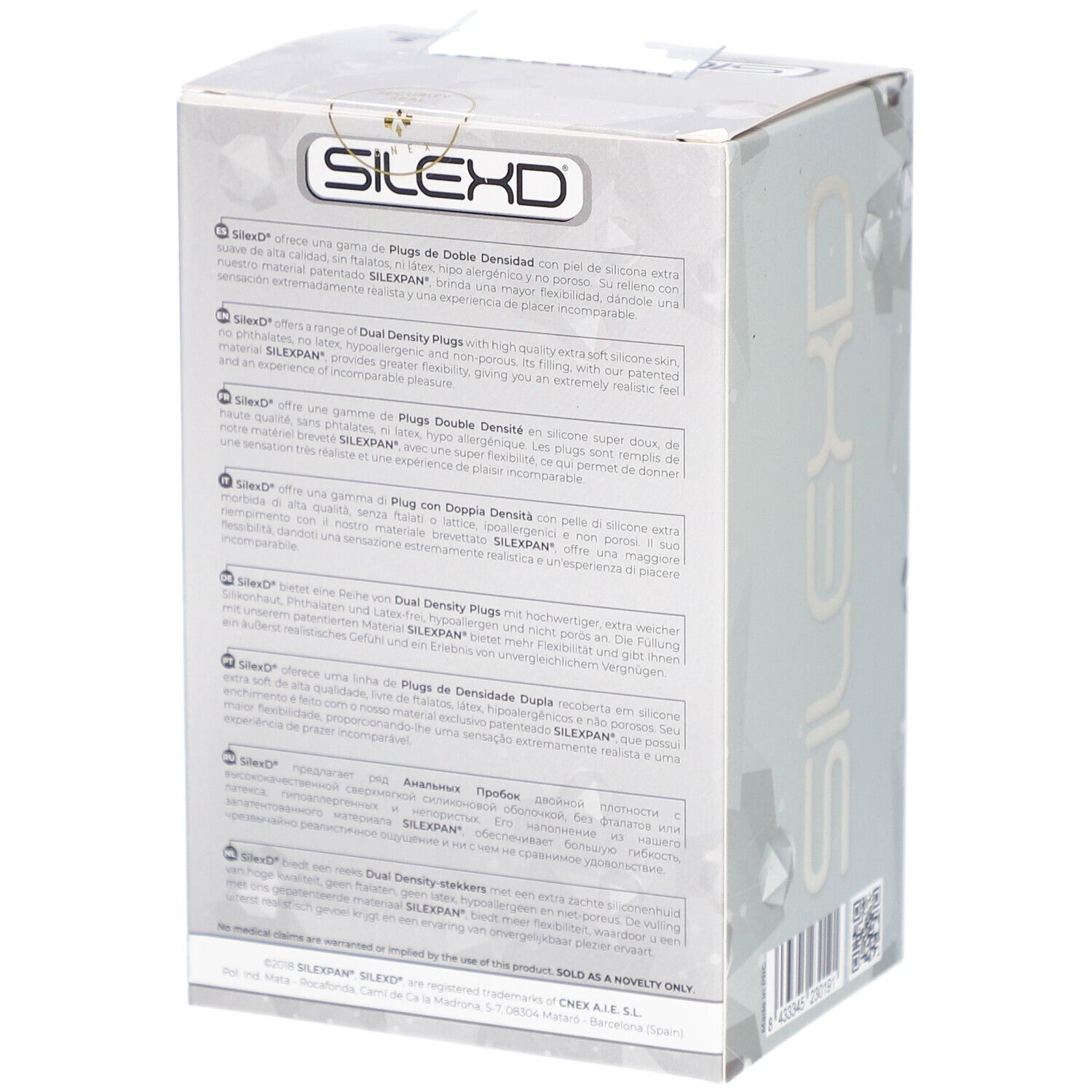 SilexD Plug Premium Silikon Schwarz Small Model 1 (9 x 5,2 cm)
