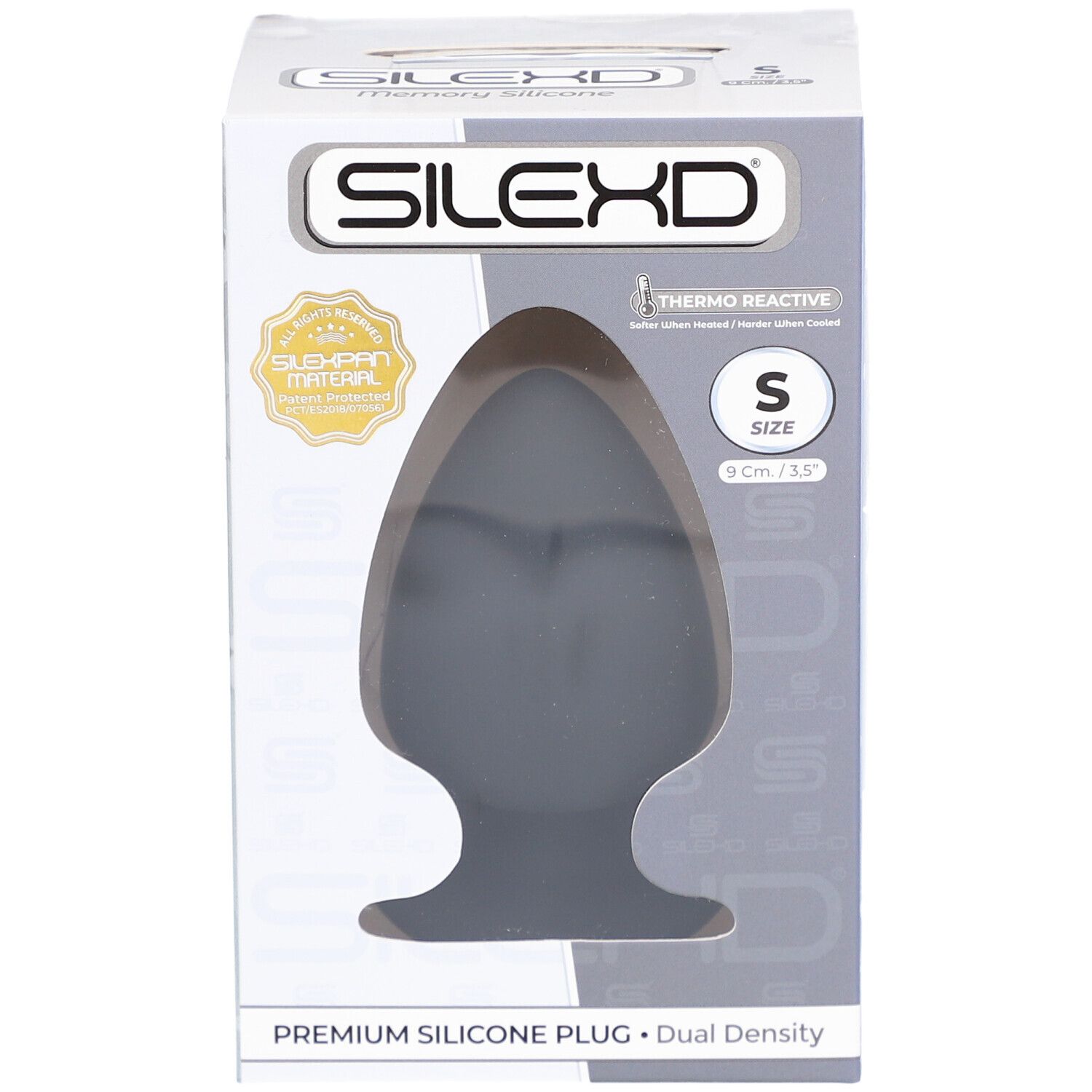SilexD Plug Premium Silikon Schwarz Small Model 1 (9 x 5,2 cm)