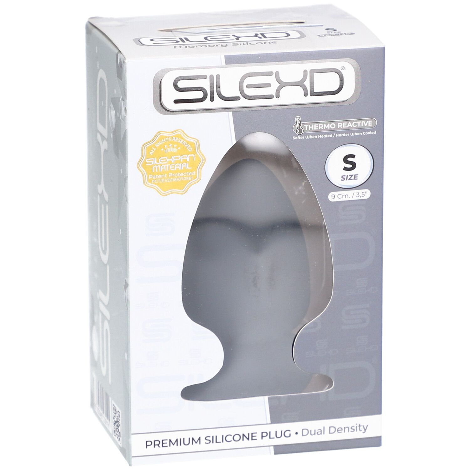 SilexD Plug Premium Silikon Schwarz Small Model 1 (9 x 5,2 cm)