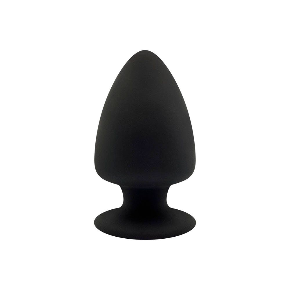 SilexD Plug Premium en Silicone Noir Small Modèle 1 (9 x 5,2 cm)