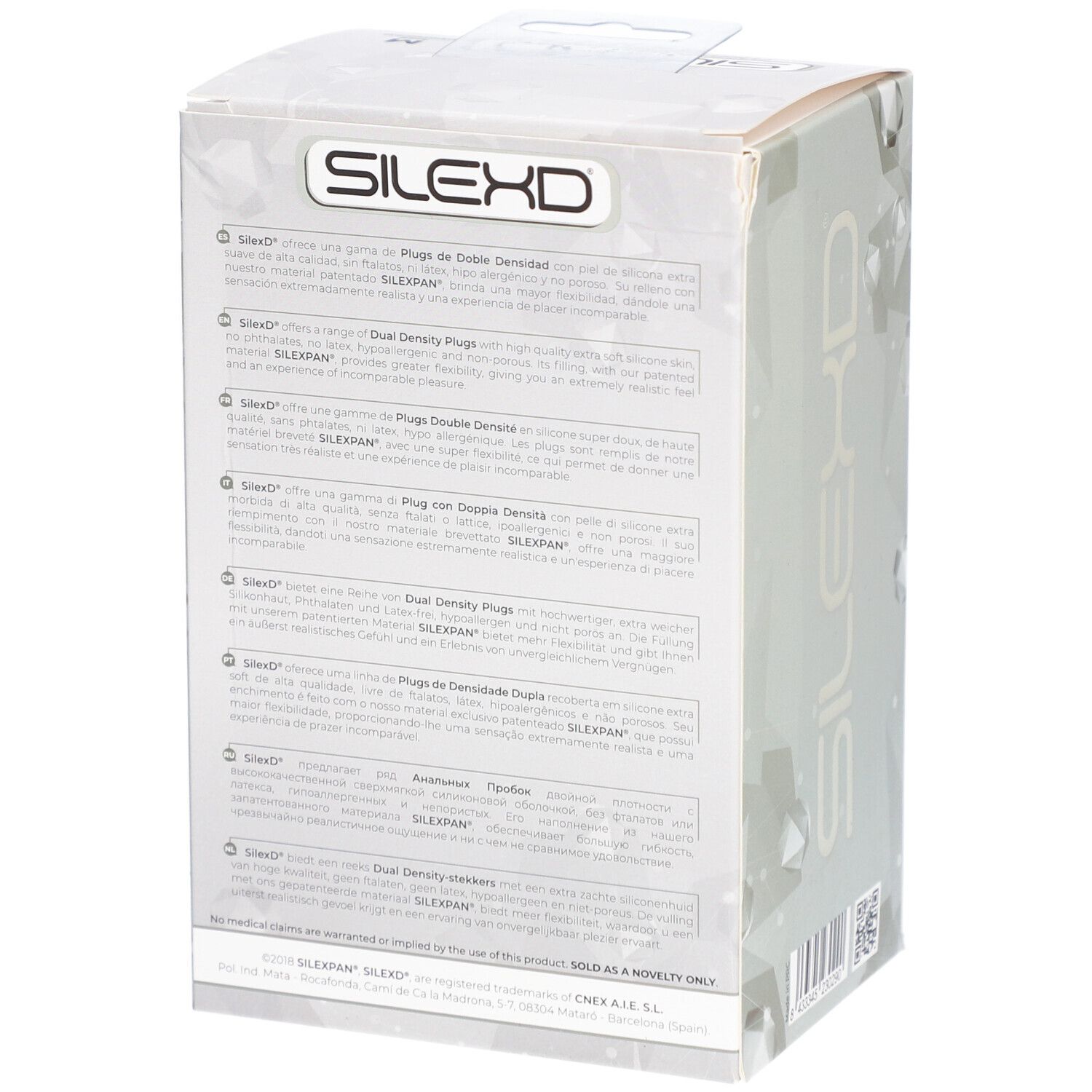 SilexD Plug Premium Silikon Schwarz Medium Modell 1 (11 x 6,2 cm)