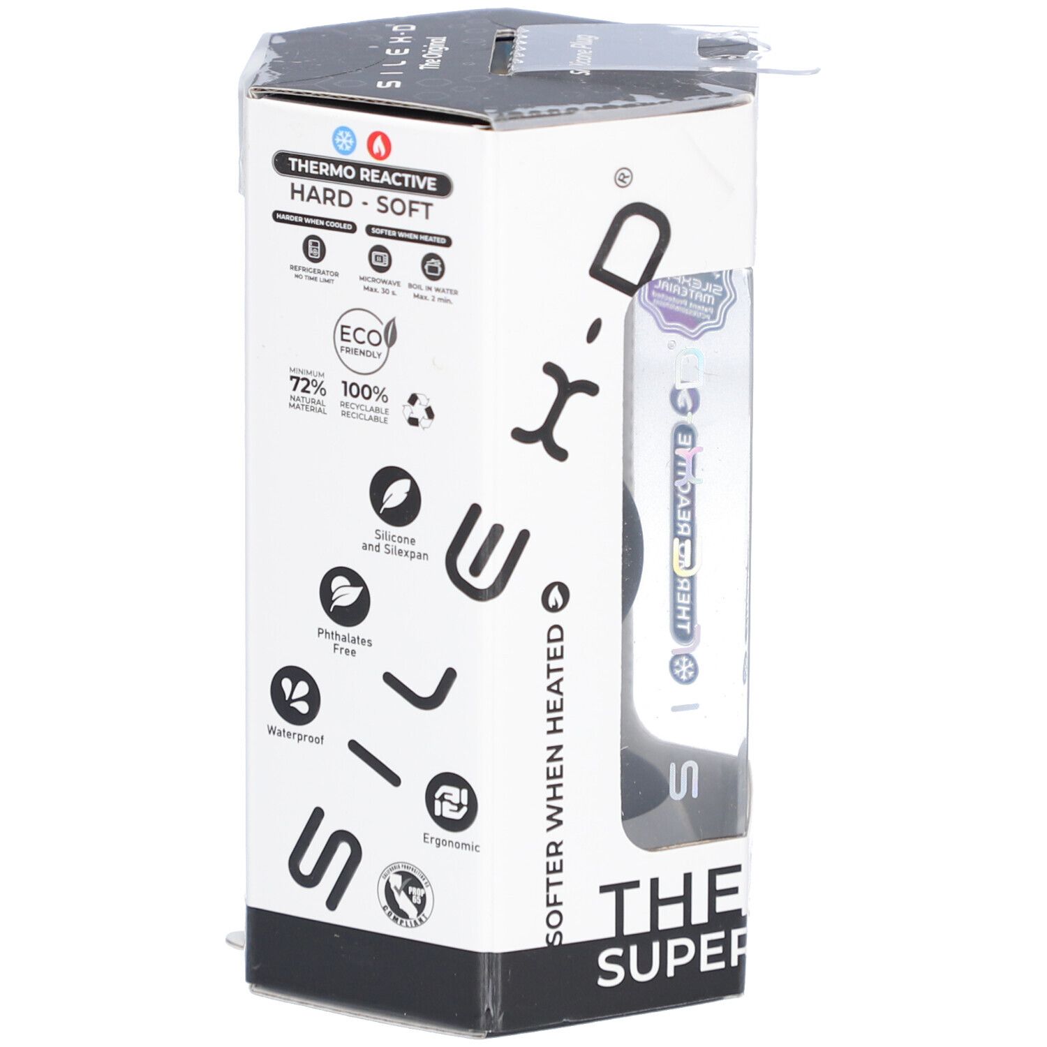 SilexD Plug Premium Silikon Schwarz Small Modell 2 (7,2 x 3,4 cm)