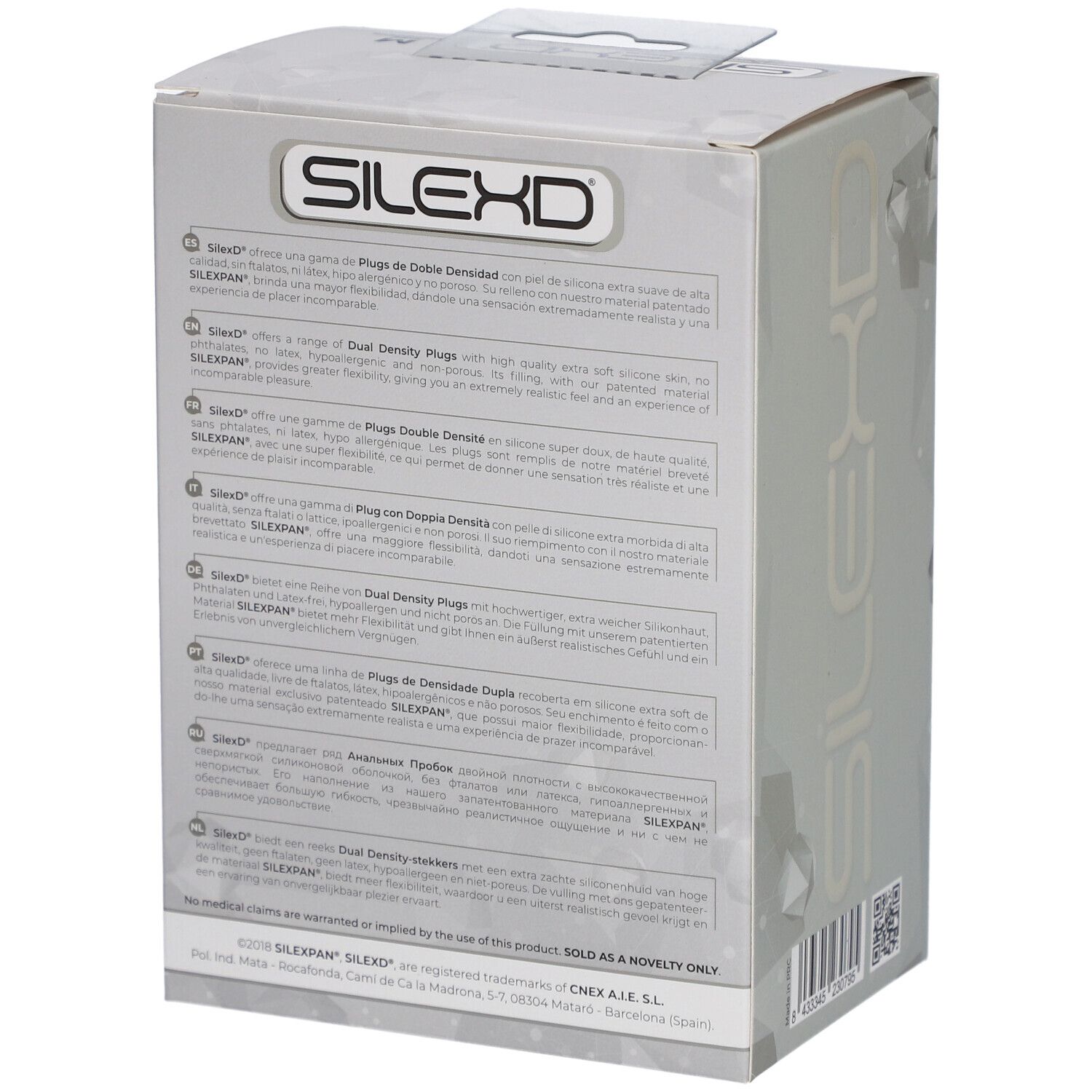 SilexD Plug Premium Silikon Schwarz Medium Modell 2 (9,3 x 3,5 cm)