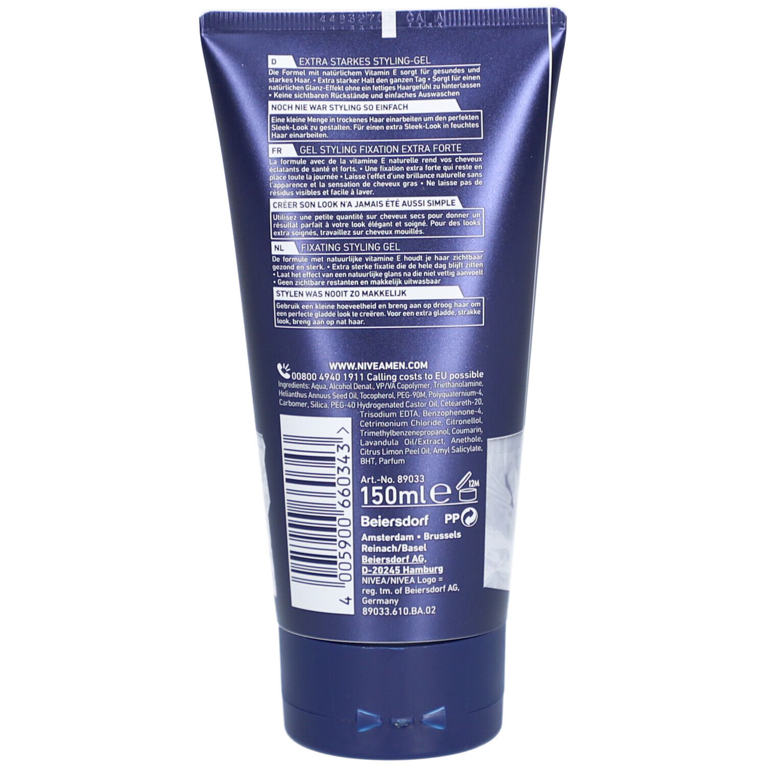 Nivea Men Styling Gel Glanz
