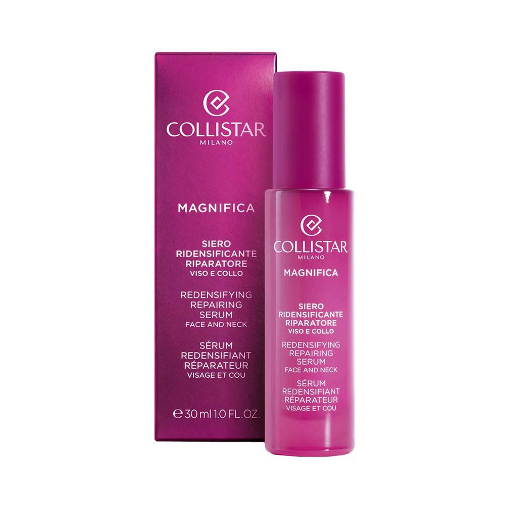 Emballage et flacon. Texte: Collistar, Magnifica, Siero, Redensifying Repairing Serum, 30ml.