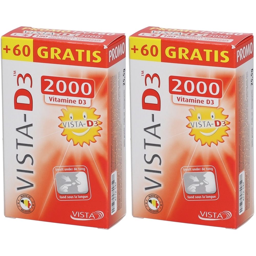 VISTA-D3™ 2000 + 60 Comprimés Fondants GRATUIT