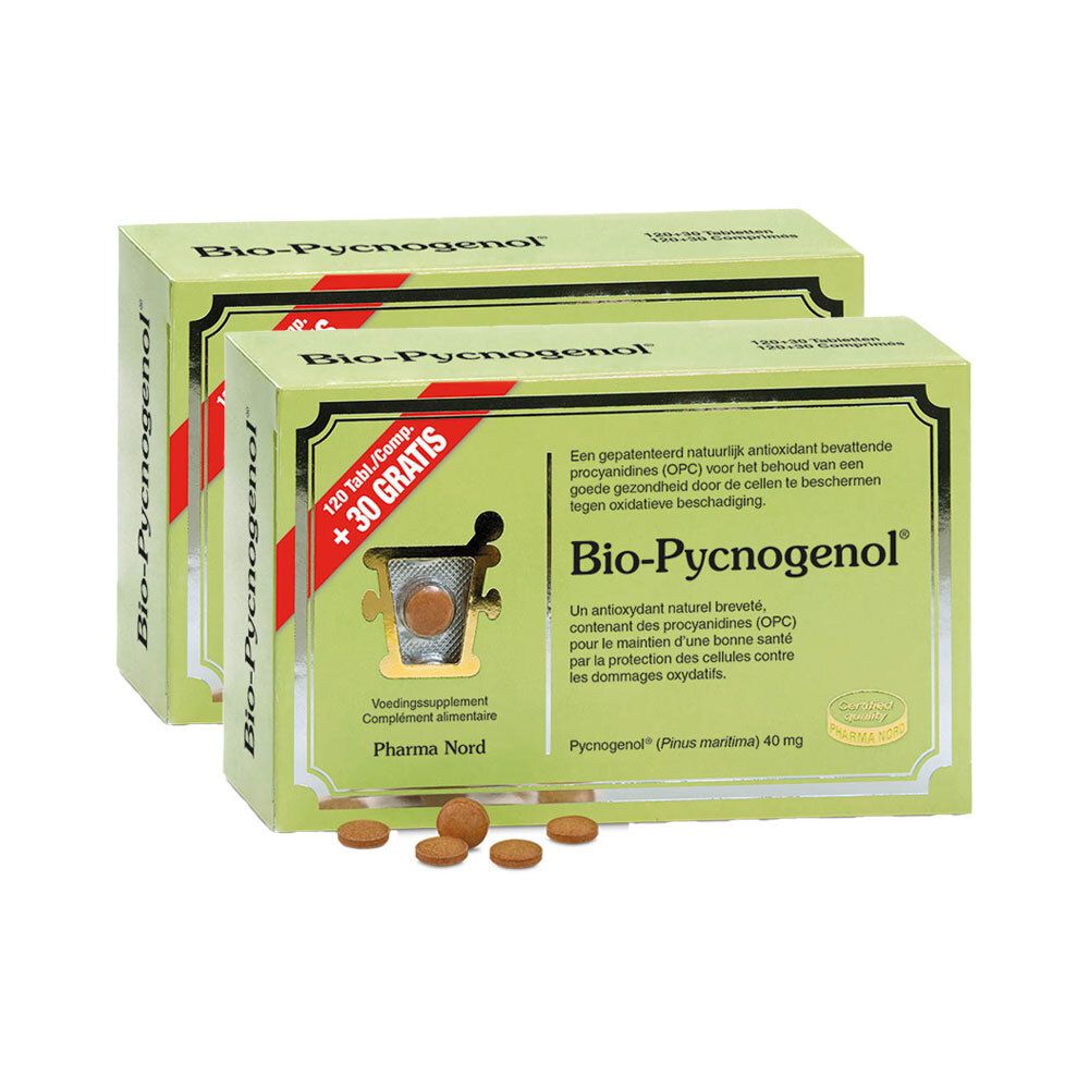 Pharma Nord Bio-Pycnogenol 120 + 30 comprimés GRATUITS | pycnogénol | Circulation sanguine