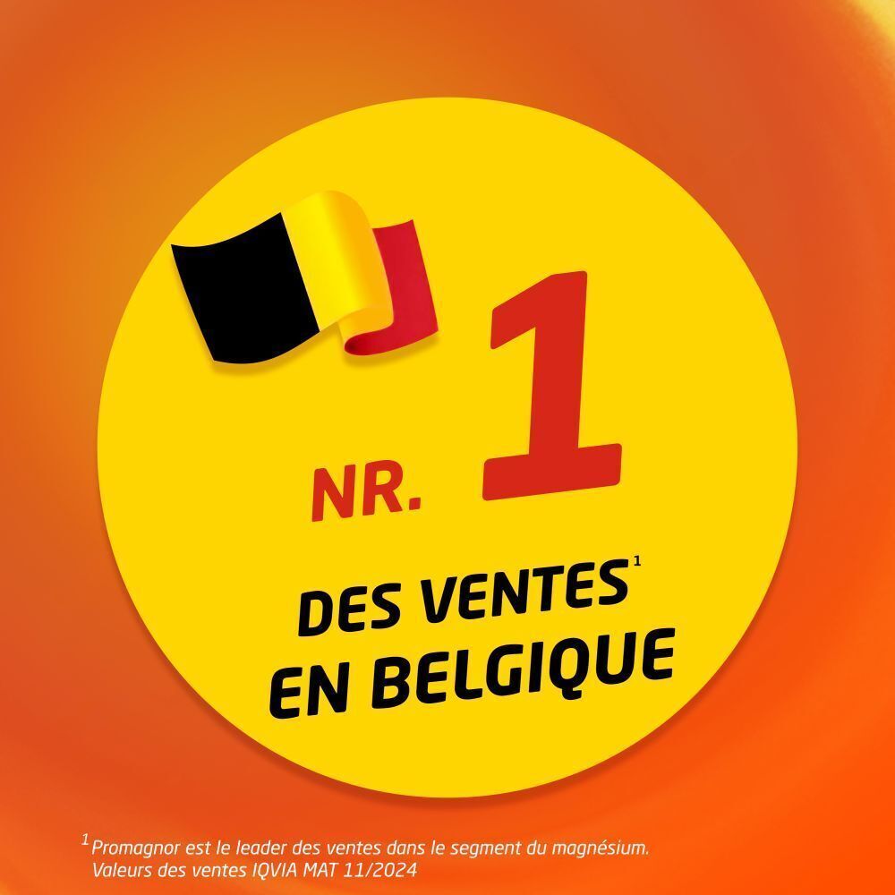 Emblème jaune avec drapeau belge et numéro 1. Texte : NR. DES VENTES EN BELGIQUE.