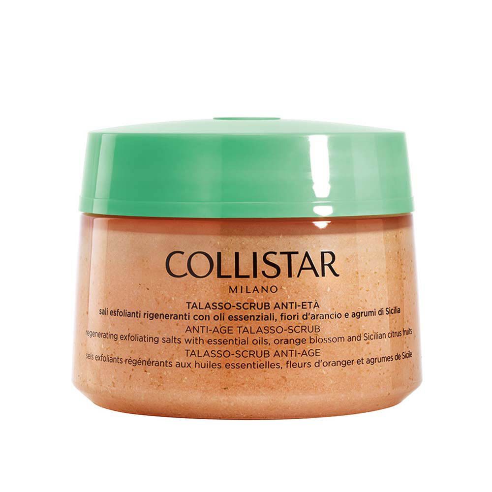 Pot avec couvercle vert. Inscription : COLLISTAR MILANO. Nom du produit et description en plusieurs langues.