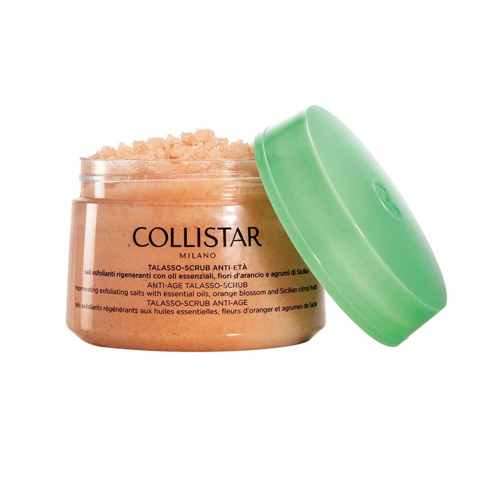 Pot avec couvercle vert, ouvert. Inscription : COLLISTAR MILANO. Nom du produit et description en plusieurs langues.