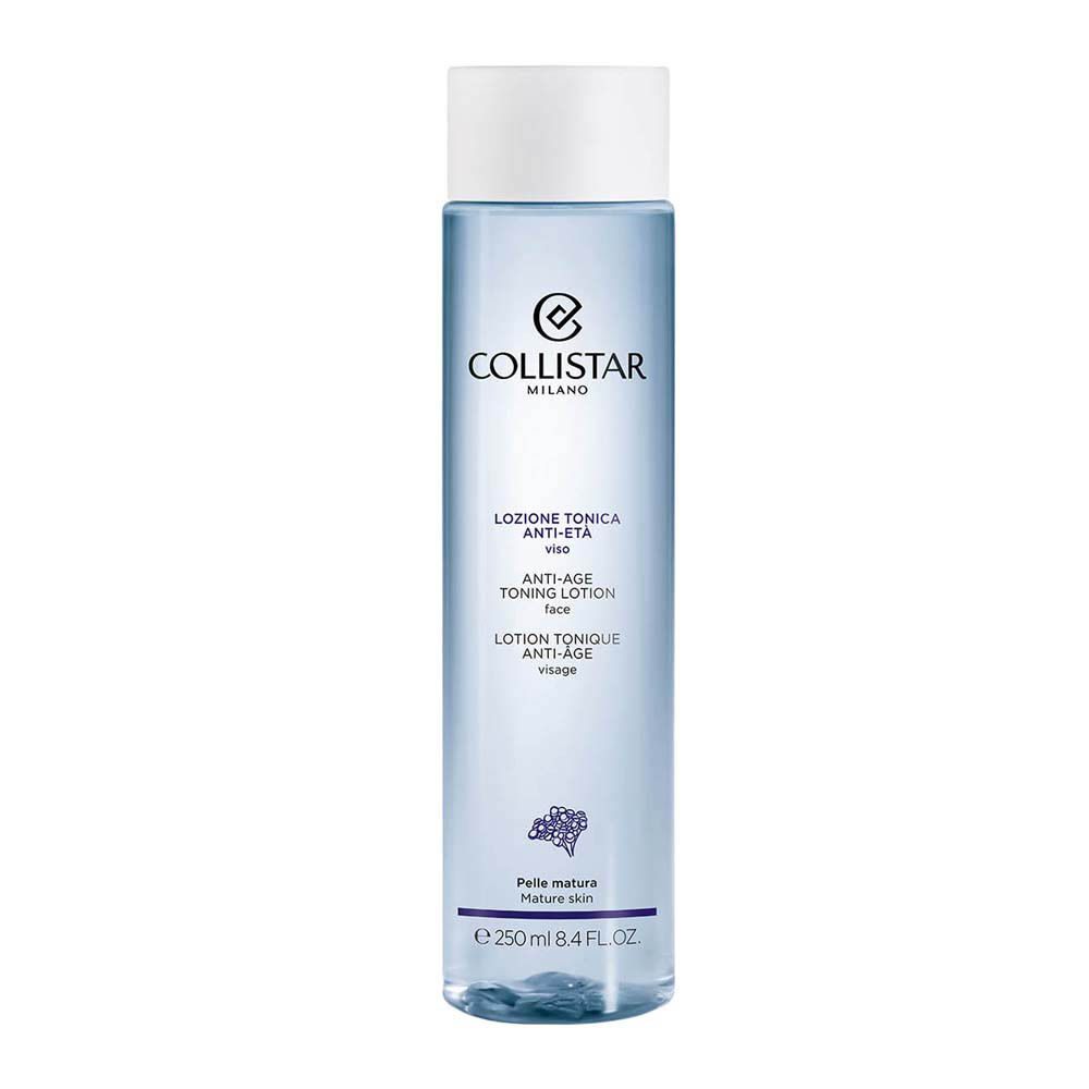 Face avant du flacon Collistar Lotion Tonique Anti-Âge. Texte en italien et français.