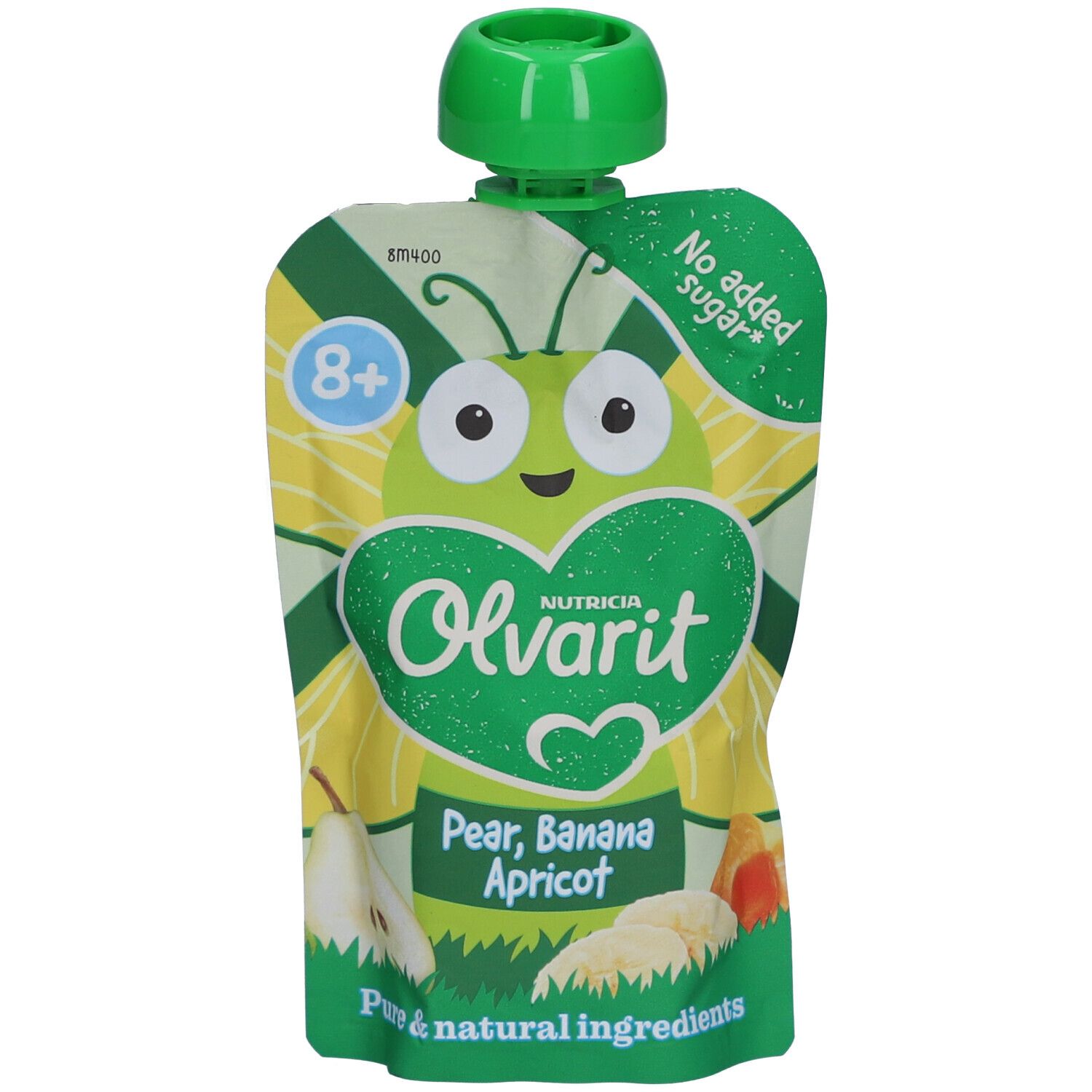 Olvarit Trinkflasche 8m+ Aprikose, Birne, Banane