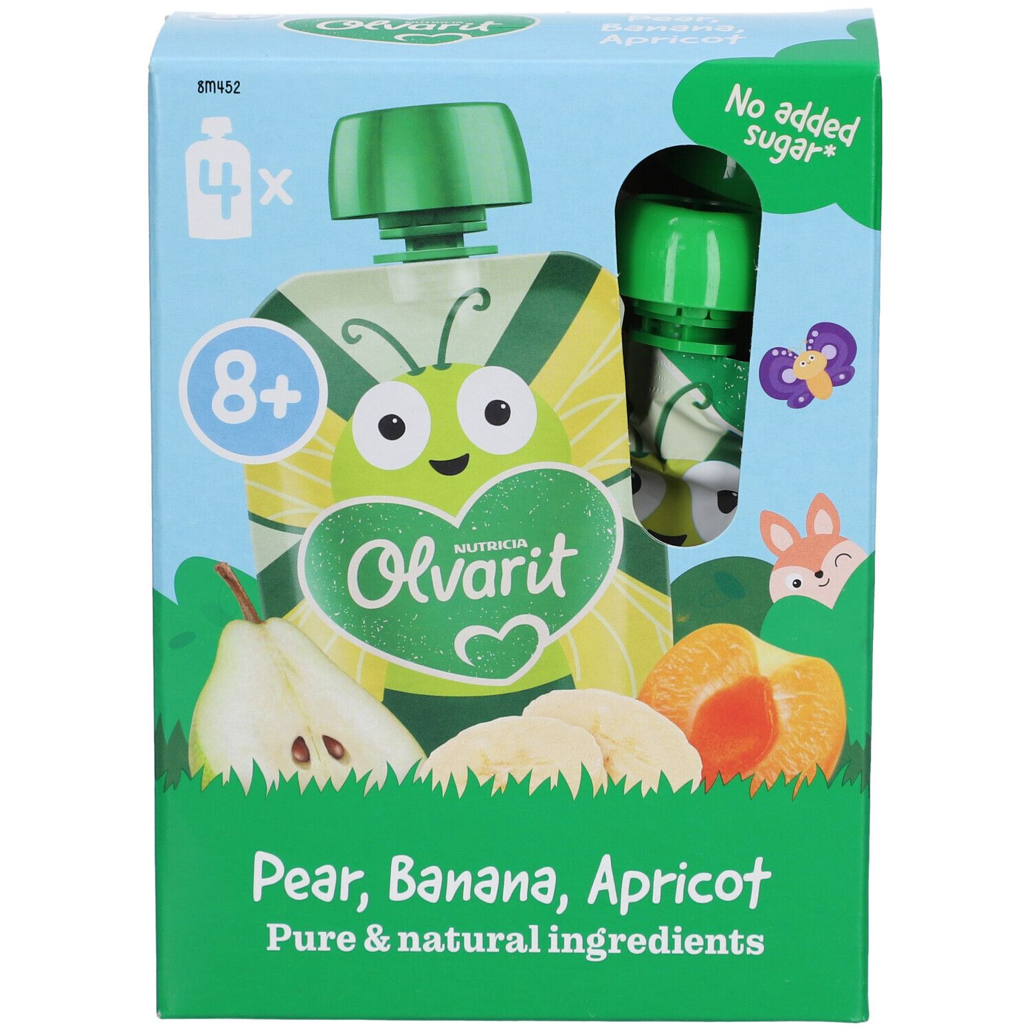 Olvarit | Trinkflasche Obst | Baby Ab 8 Monate | Aprikose Birne Banane