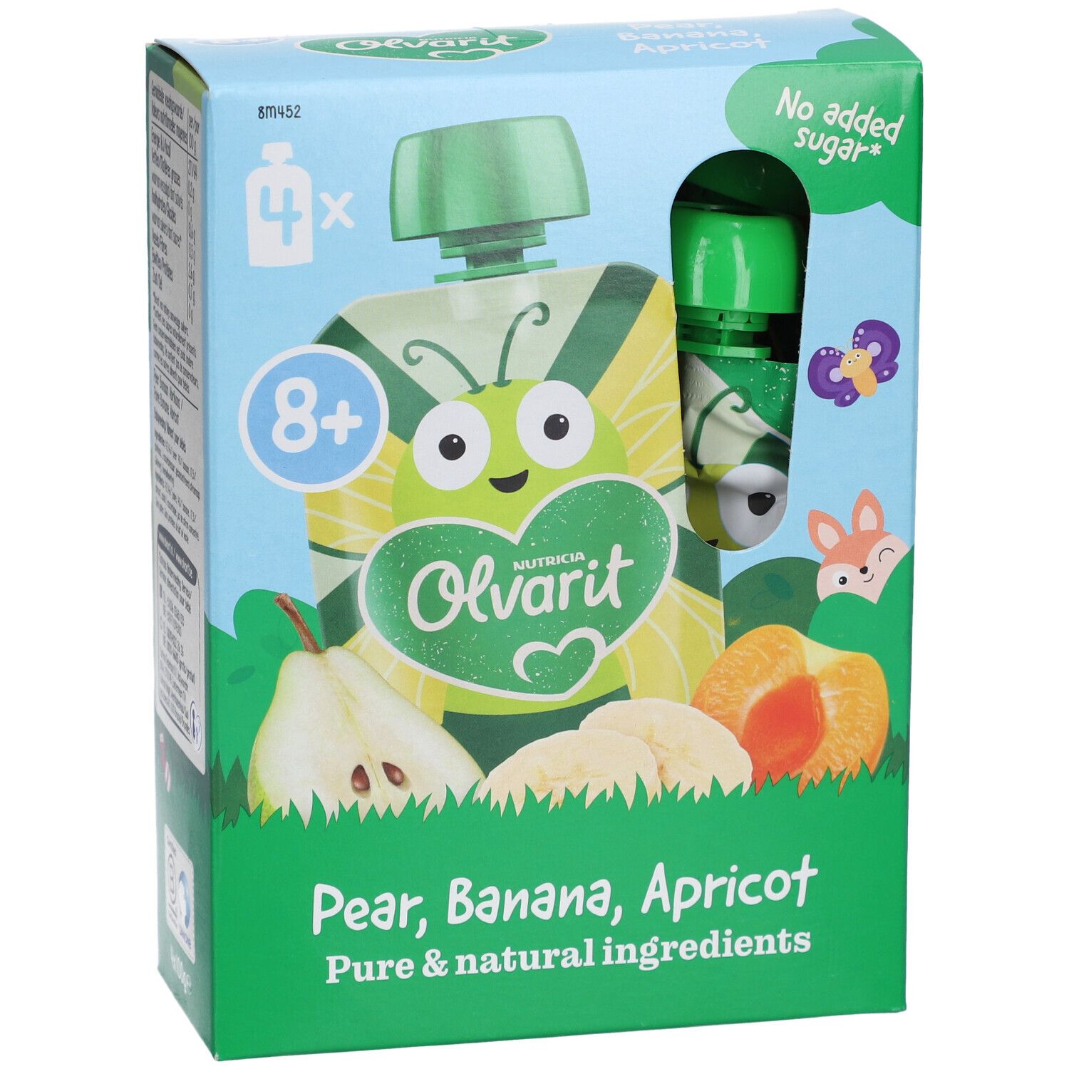 Olvarit | Trinkflasche Obst | Baby Ab 8 Monate | Aprikose Birne Banane