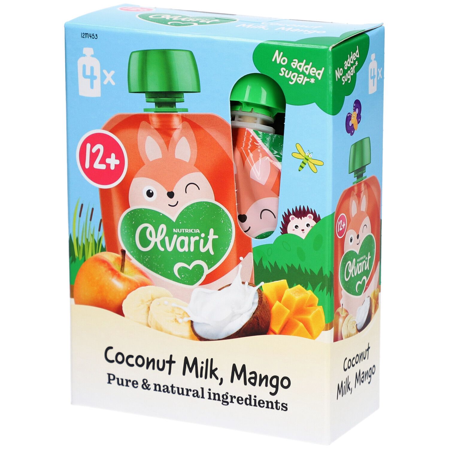 Olvarit | Trinkflasche Obst | Baby Ab 12 Monaten | Mango Kokos Smoothie