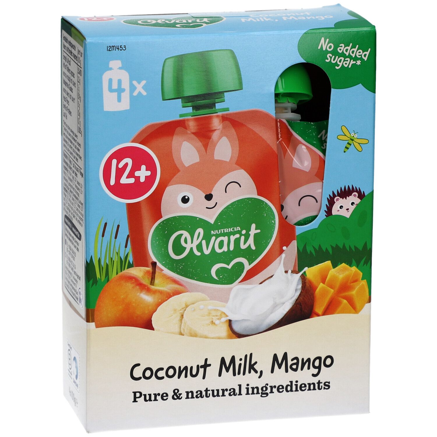 Olvarit | Trinkflasche Obst | Baby Ab 12 Monaten | Mango Kokos Smoothie