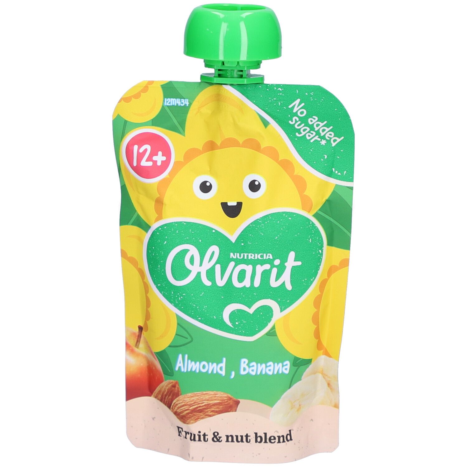 Olvarit | Trinkflasche Obst | Baby Ab 12 Monaten | Mandelmilch Bananen Smoothie