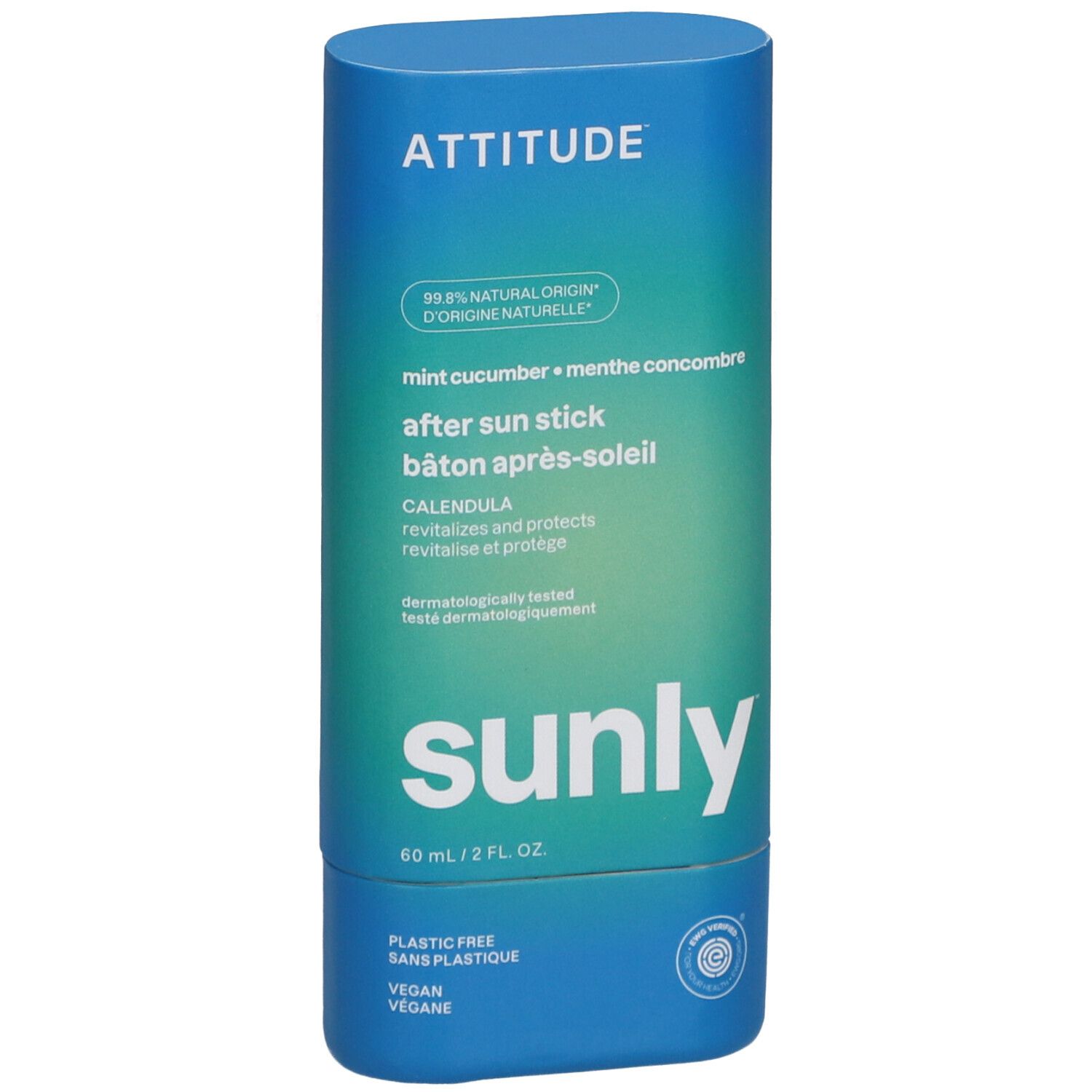 ATTITUDE Sunly™ Bâton Après-Soleil | Menthe et Concombre