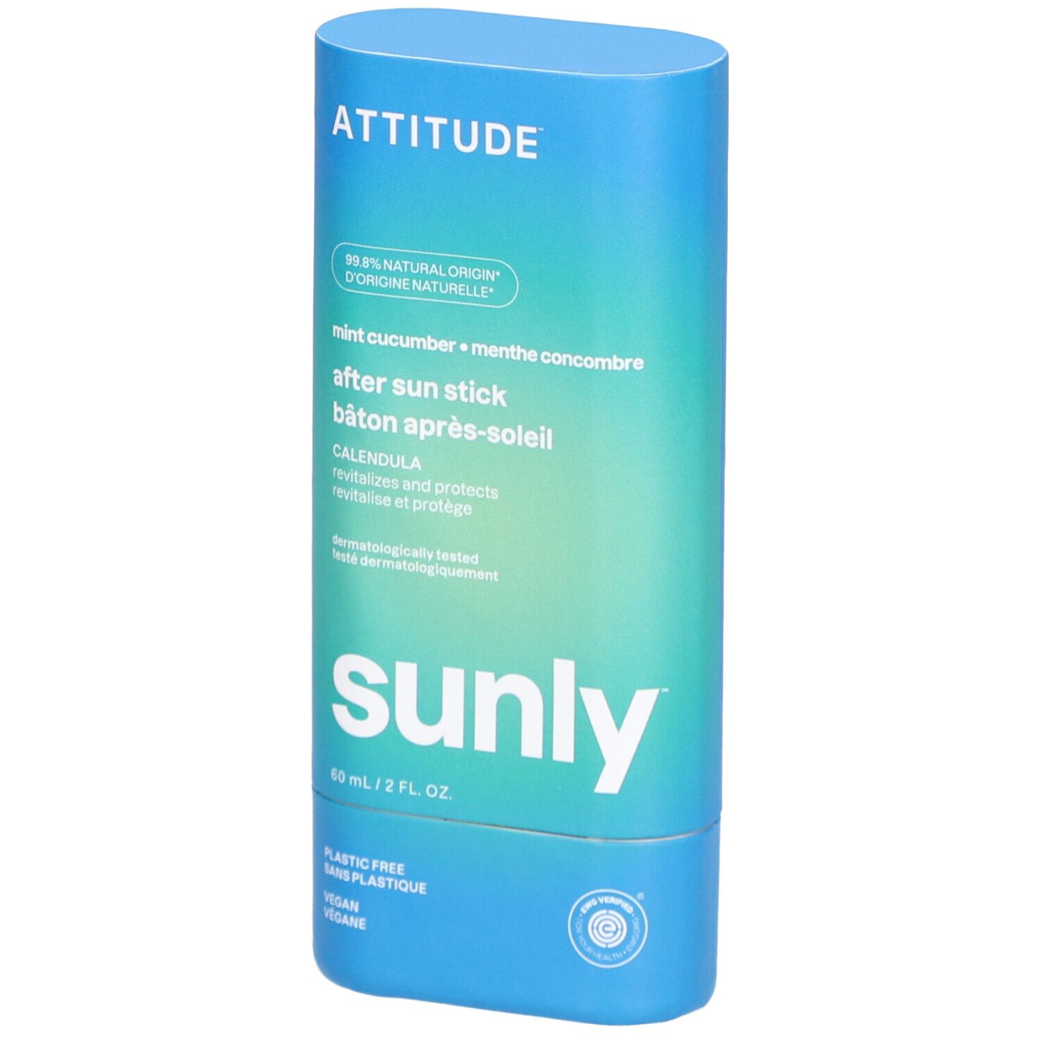 ATTITUDE Sunly™ Bâton Après-Soleil | Menthe et Concombre