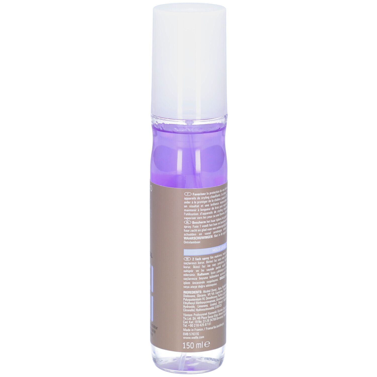 Wella EIMI Thermal Image Hitzeschutzspray. Flasche mit weißem Deckel, 150 ml.