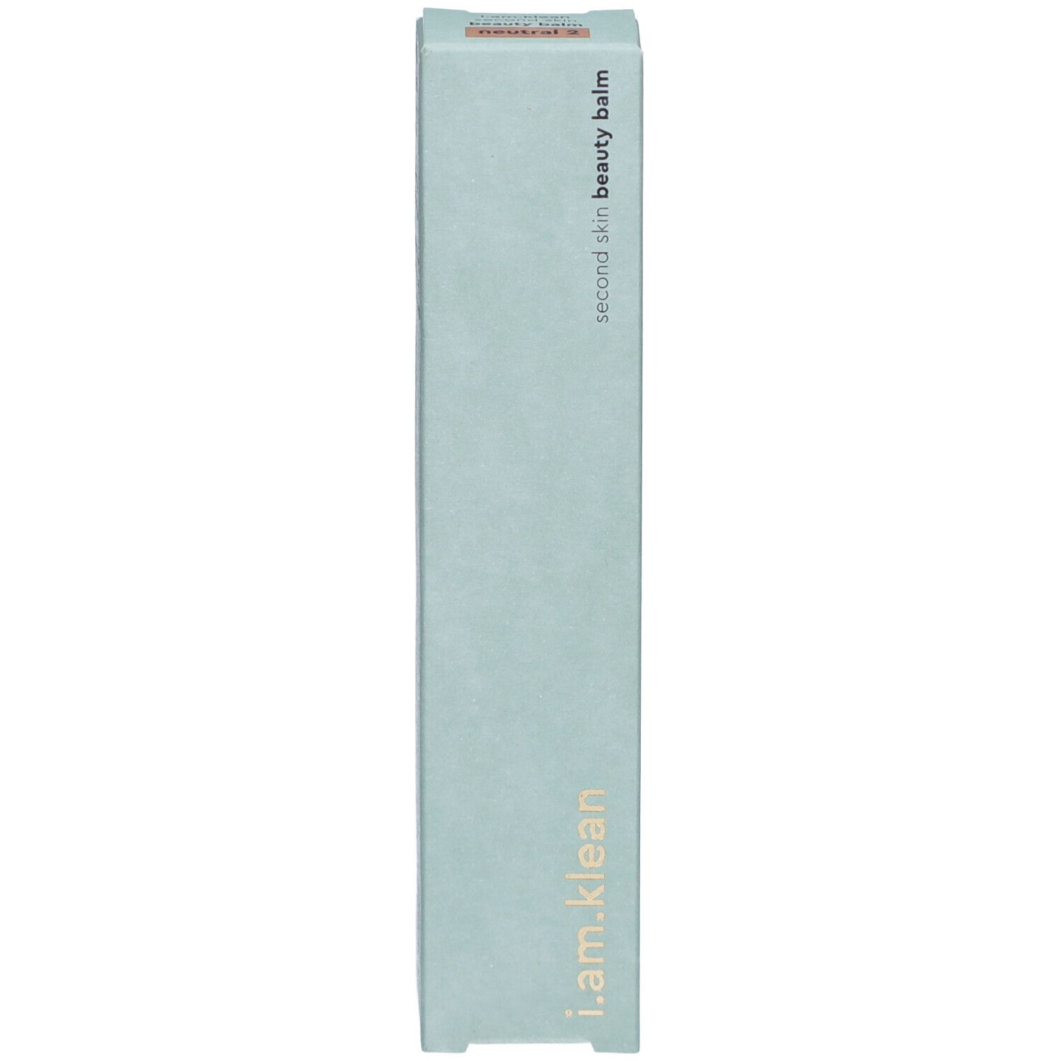 Schachtel mit Aufschrift: i.am.klean, second skin beauty balm.