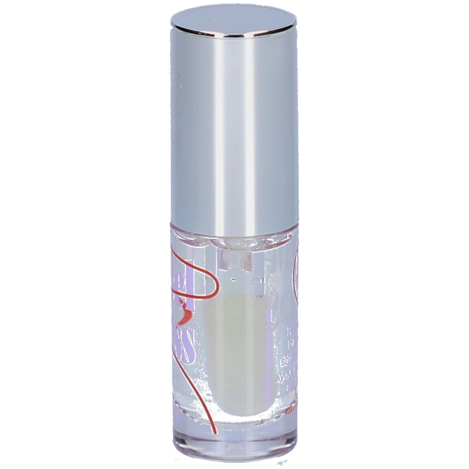 Klarer Behälter mit silbernem Deckel. Aufschrift Rebel Gloss und JONES.