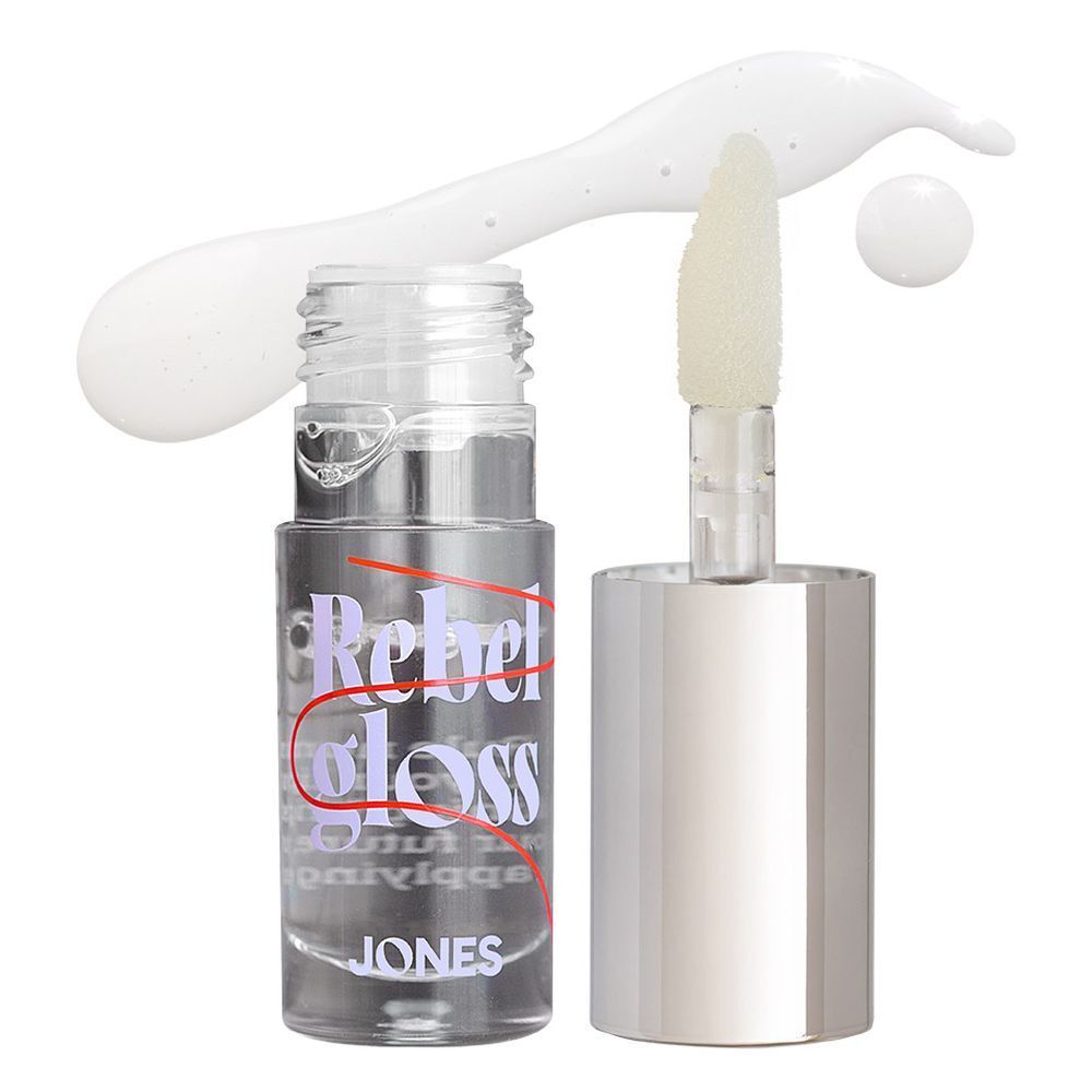 Produit avec applicateur et produit à côté. Inscription Rebel Gloss.