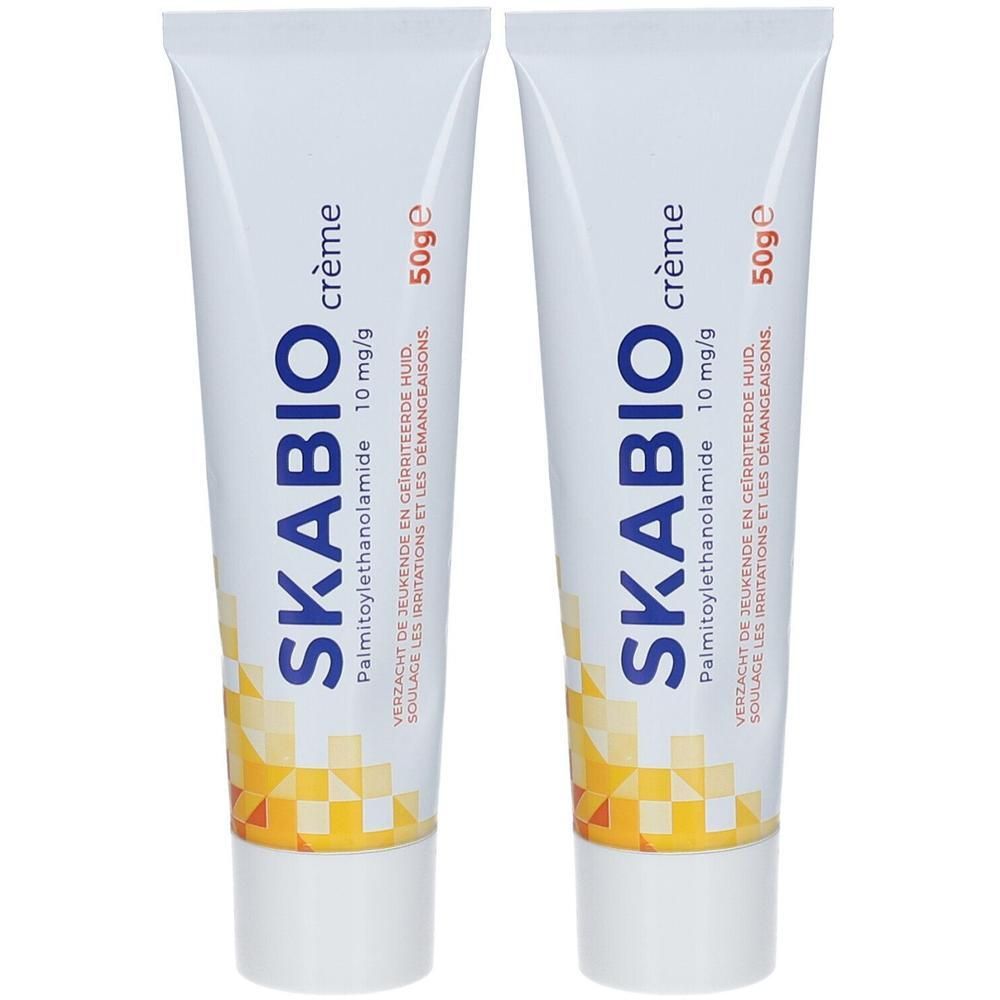 Zwei Tuben SKABIO Creme 10 mg/g, 50g.