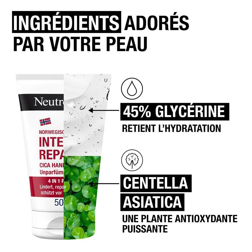Neutrogena Handcreme mit 45% Glycerin und Centella Asiatica.