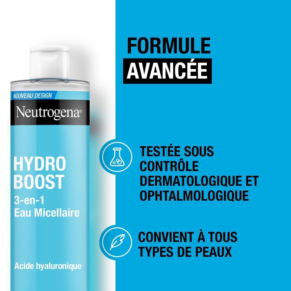 Visage d'une femme. Texte : Sans alcool, sans sulfate, non comédogène.