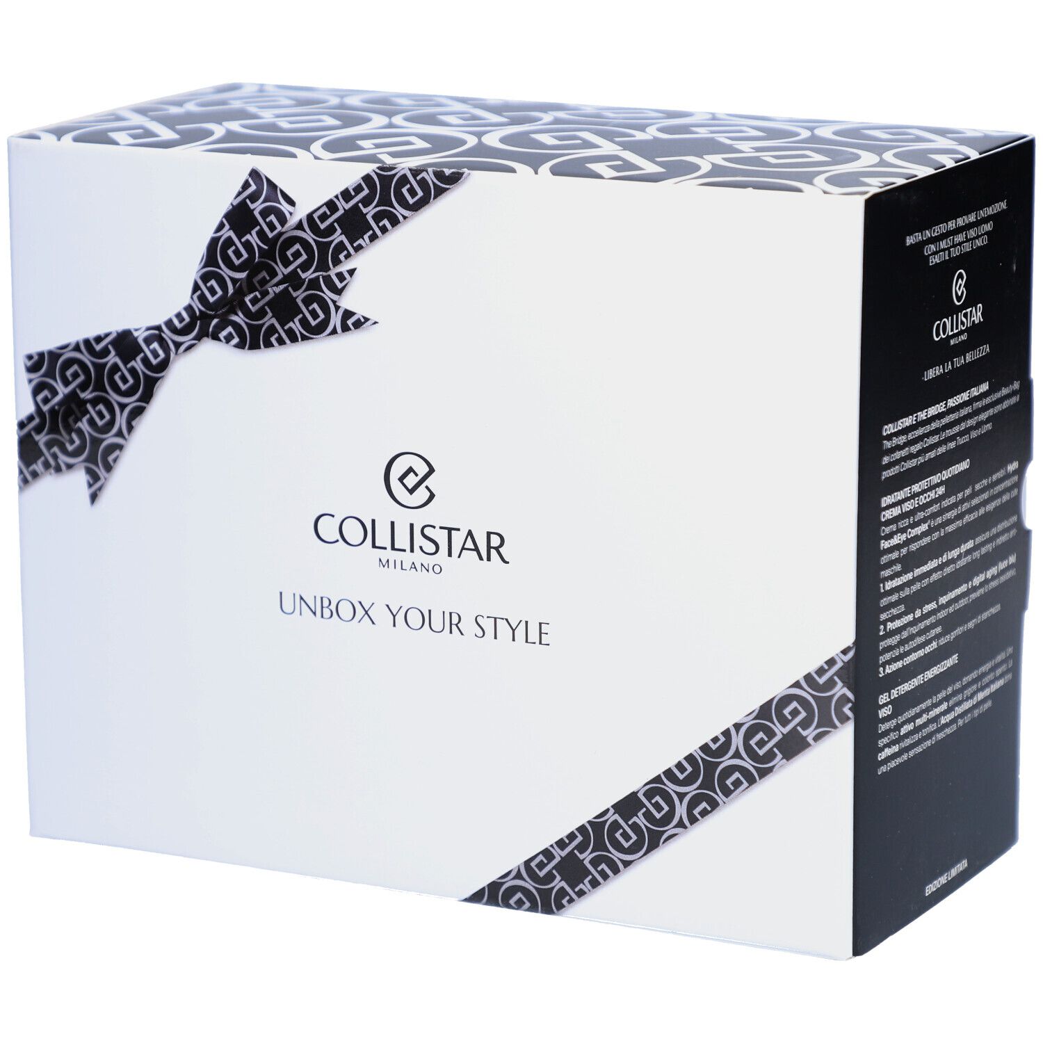Collistar Geschenkset Mann Must-haves Gesicht Verpackung mit Schleifen-Design.