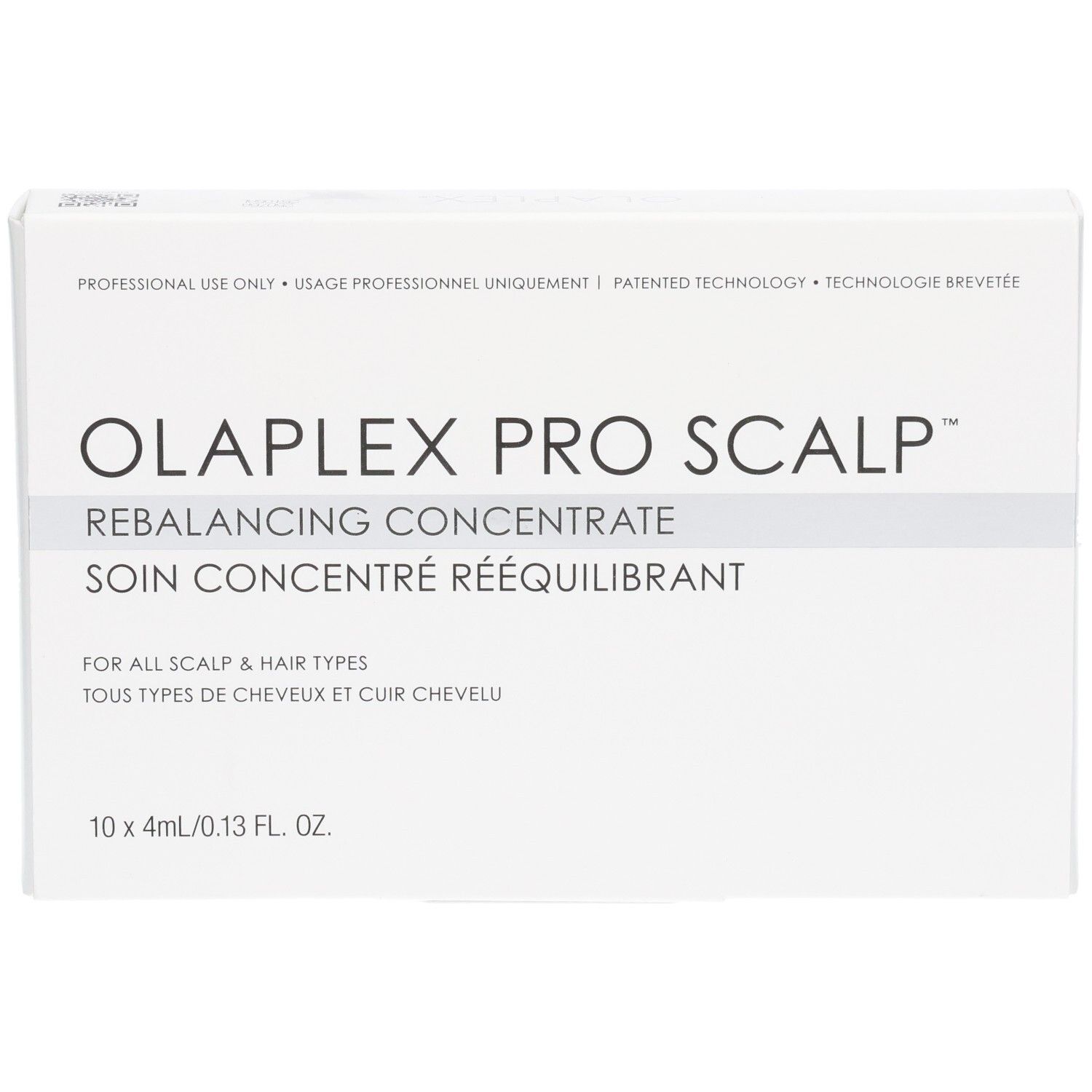 Olaplex Pro Scalp Rebalancing Concentrate Box. Enthält 10x 4ml Ampullen.