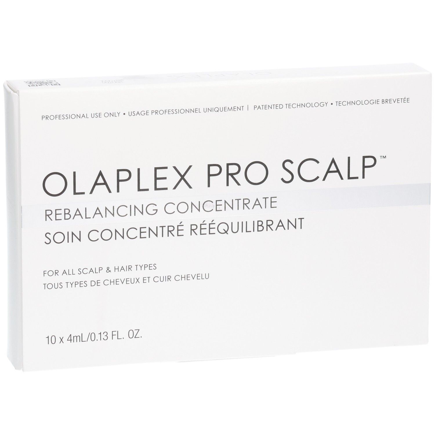 Olaplex Pro Scalp Rebalancing Concentrate Verpackung, 10x 4ml Ampullen.