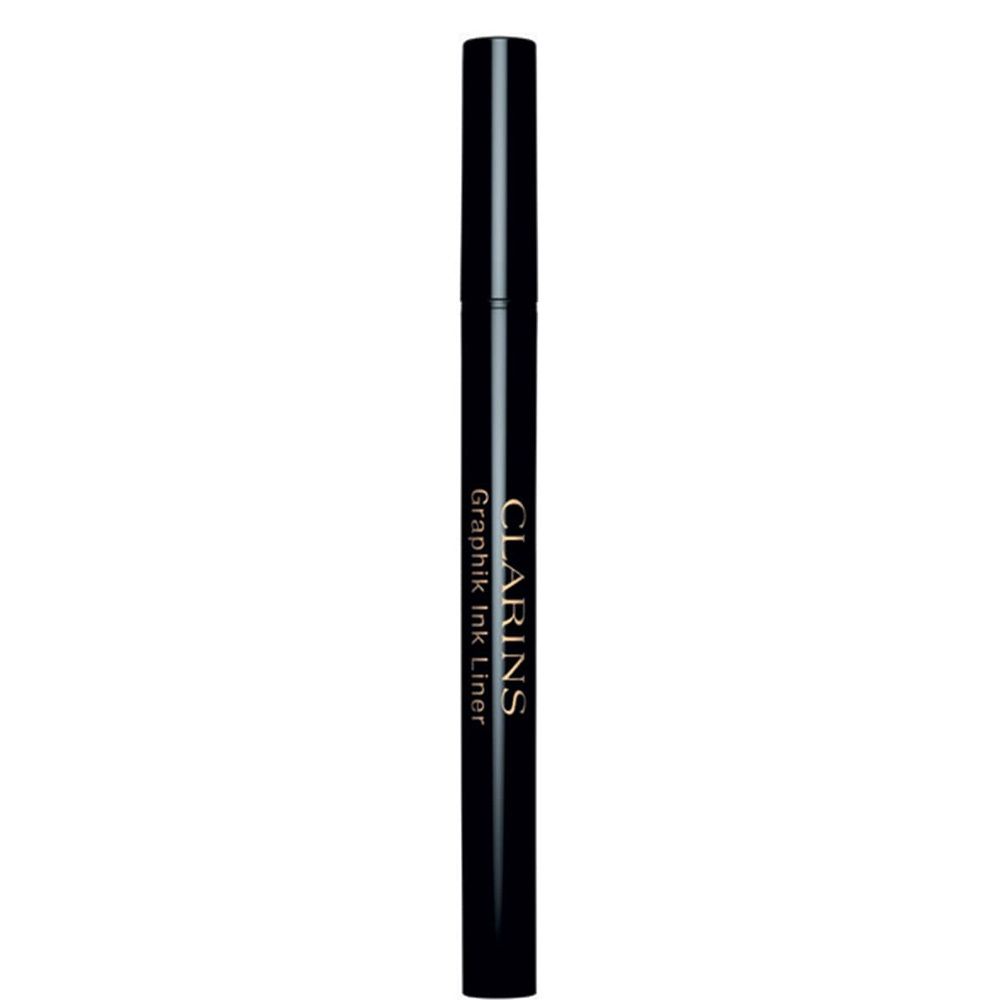 Clarins Graphik Ink Liner n°01 dans son emballage noir avec des accents rouges.