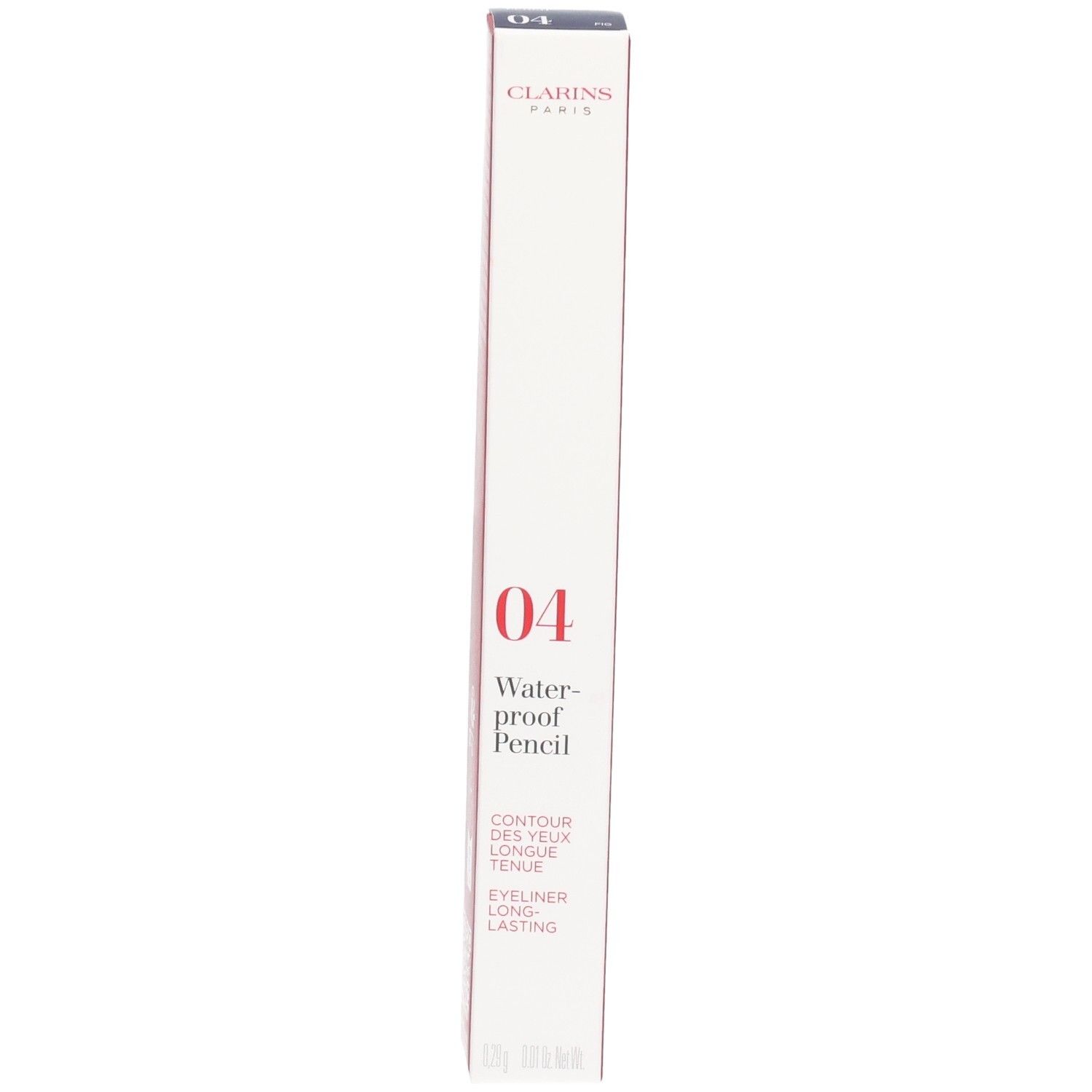 Clarins Waterproof Eye Pencil 04 Fig Verpackung. Langanhaltender, wasserfester Eyeliner.