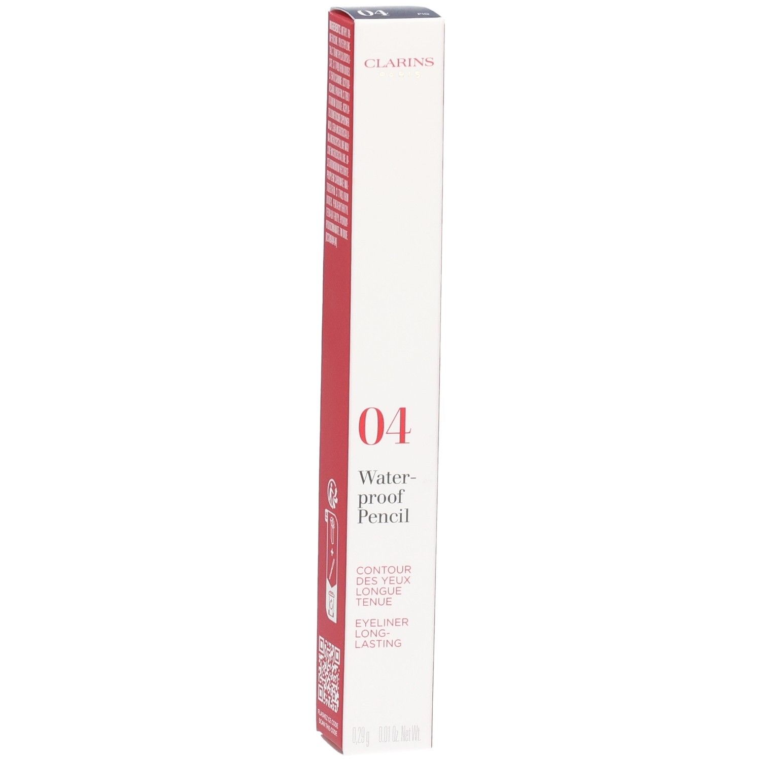 Clarins Waterproof Eye Pencil 04 Fig Verpackung. Langanhaltender Eyeliner.