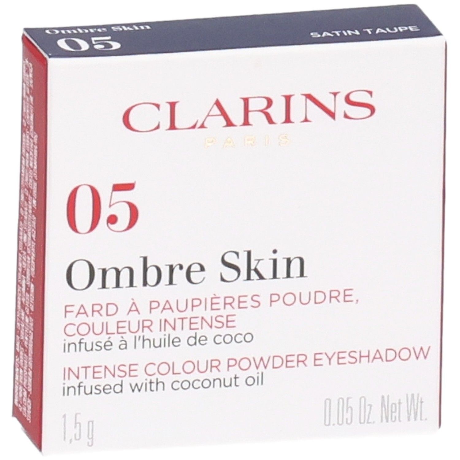 Clarins Ombre Skin Lidschatten 05 Satin Taupe in Verpackung.