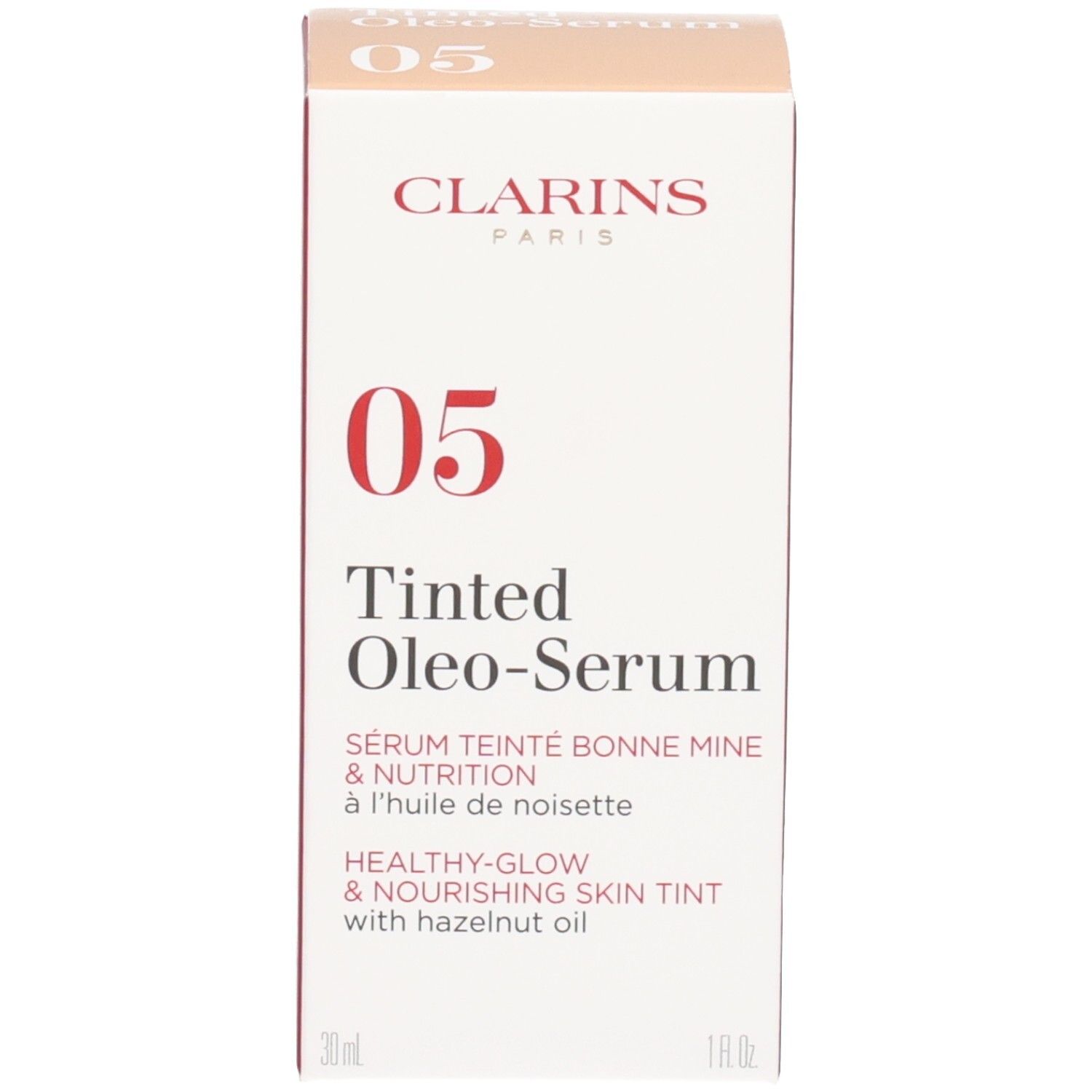 Clarins Tinted Oleo-Serum Kartonverpackung, Farbton 05.