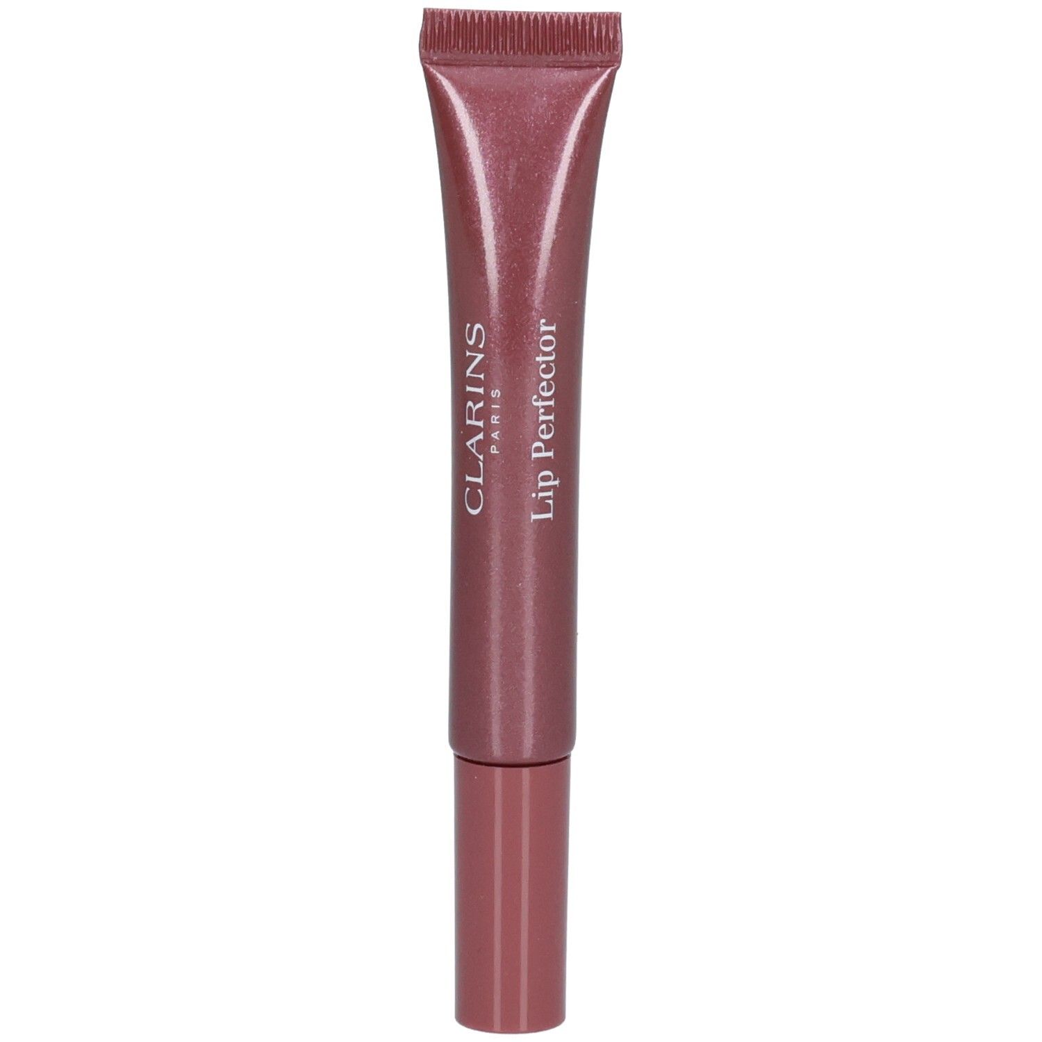 Clarins Lip Perfector, Farbton 25, in schimmerndem Rosa.