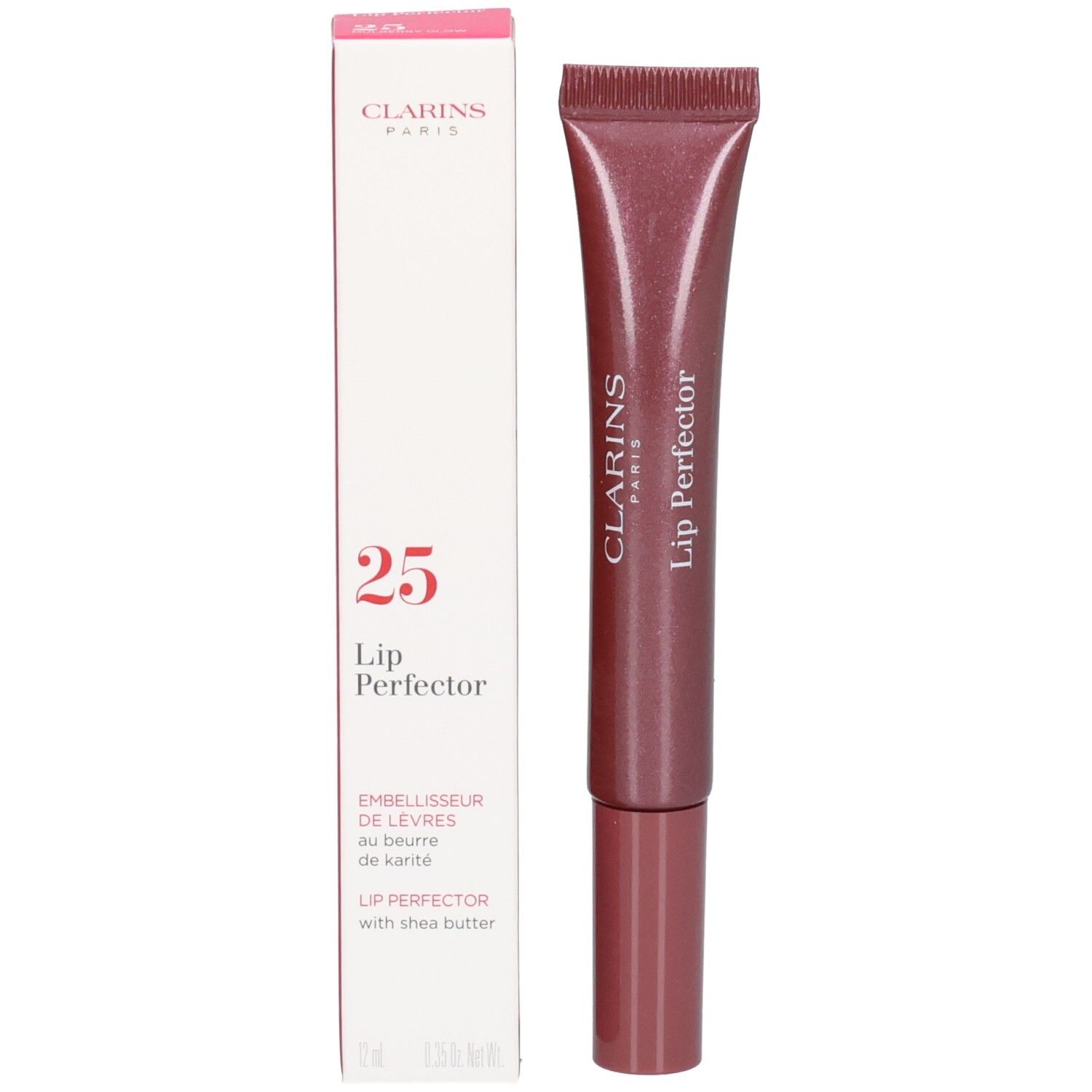 Clarins Lip Perfector, Farbton 25, mit Umverpackung.