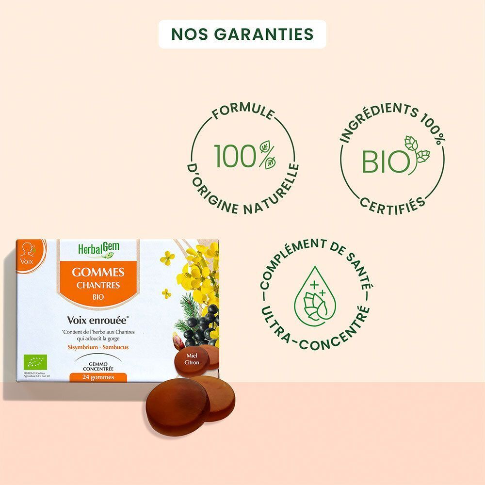 Graphique avec logos: Formule 100% naturelle, certifié bio, ultra-concentré.