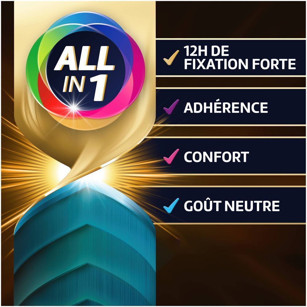 Femme mangeant un sandwich. Texte : Confort cliniquement prouvé.