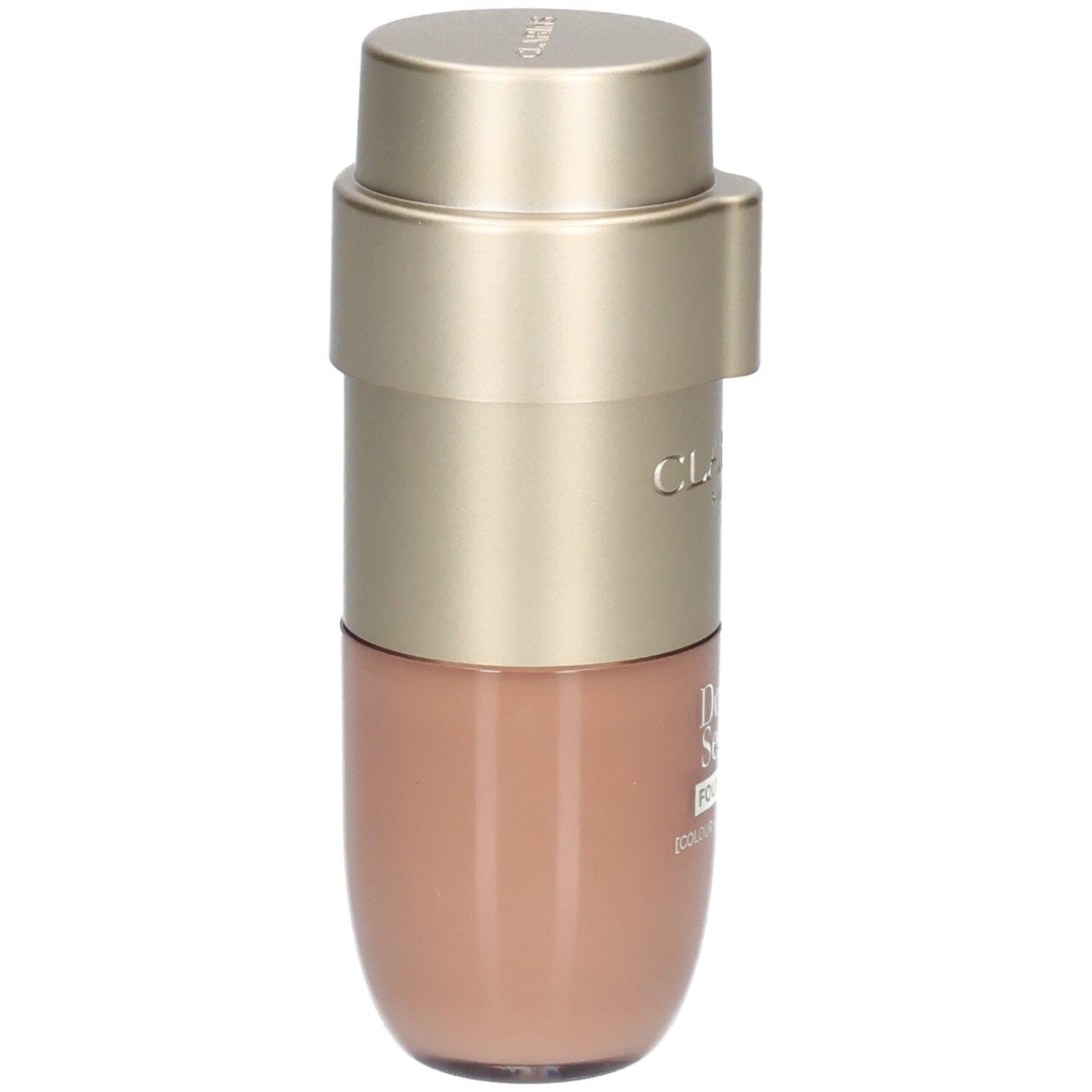 Clarins Double Serum Foundation M3C, eine Kammer mit hellbrauner Foundation.
