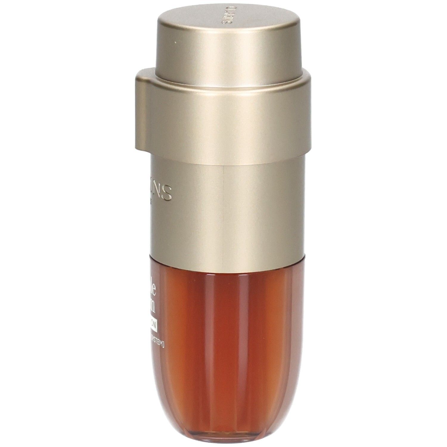 Clarins Double Serum Foundation M3C, eine Kammer mit bernsteinfarbenem Serum.