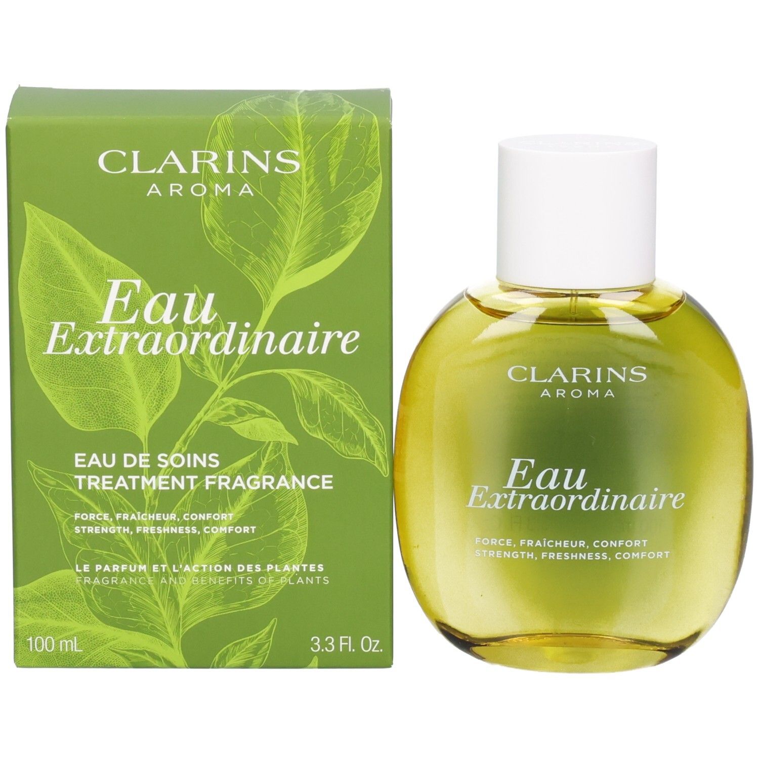 Clarins Eau Extraordinaire Aroma Flakon und Verpackung.