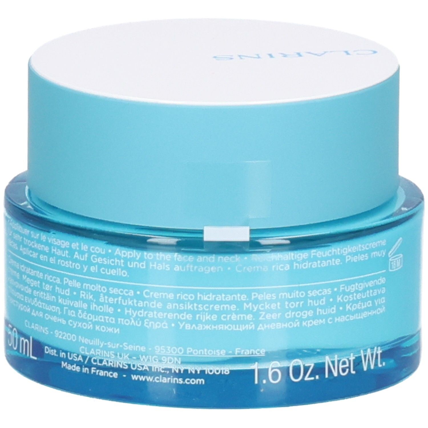 Clarins Hydra-Essentiel Feuchtigkeitscreme, 50ml, Made in France.